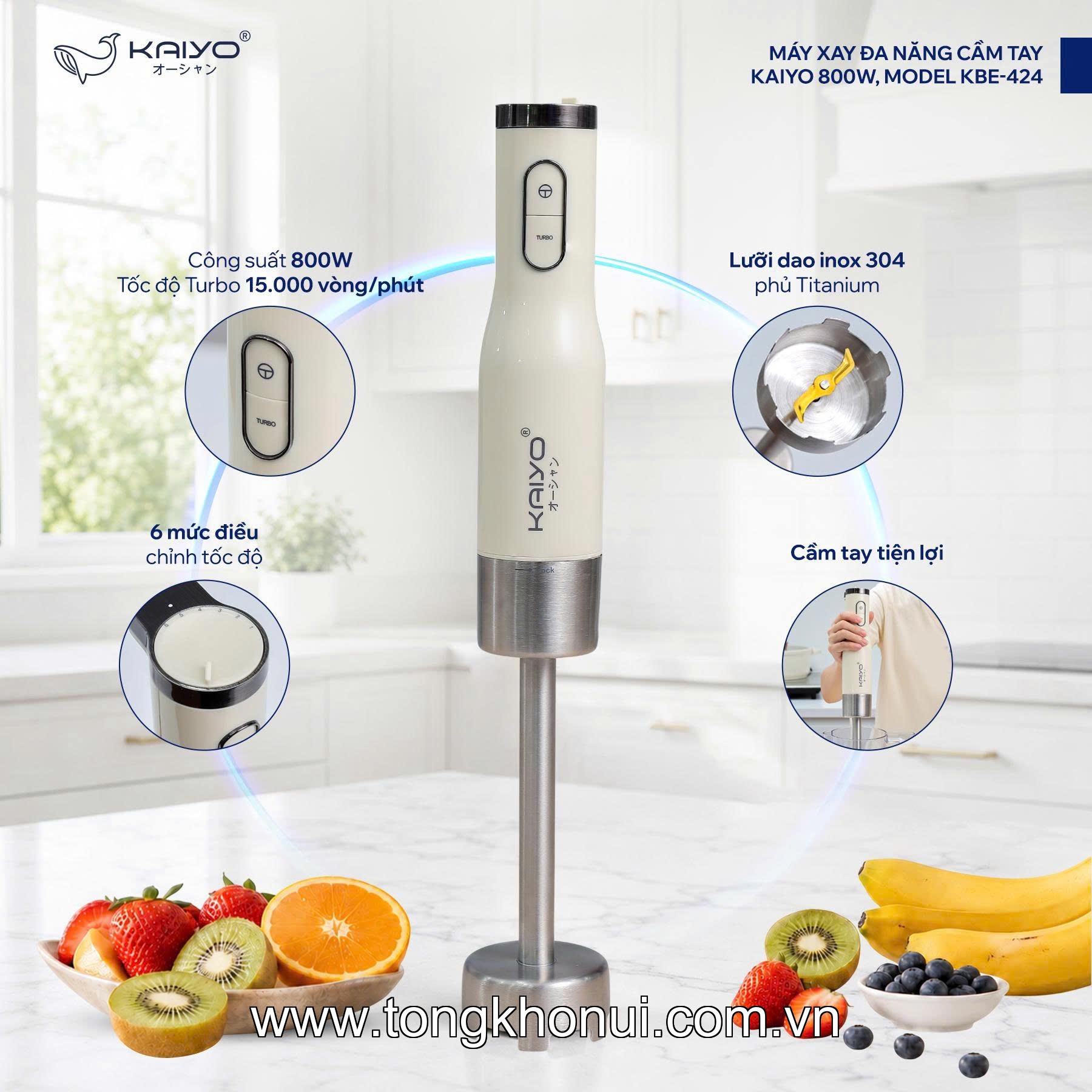 Máy xay đa năng cầm tay Kaiyo 800W, Model KBE-424 ảnh 2