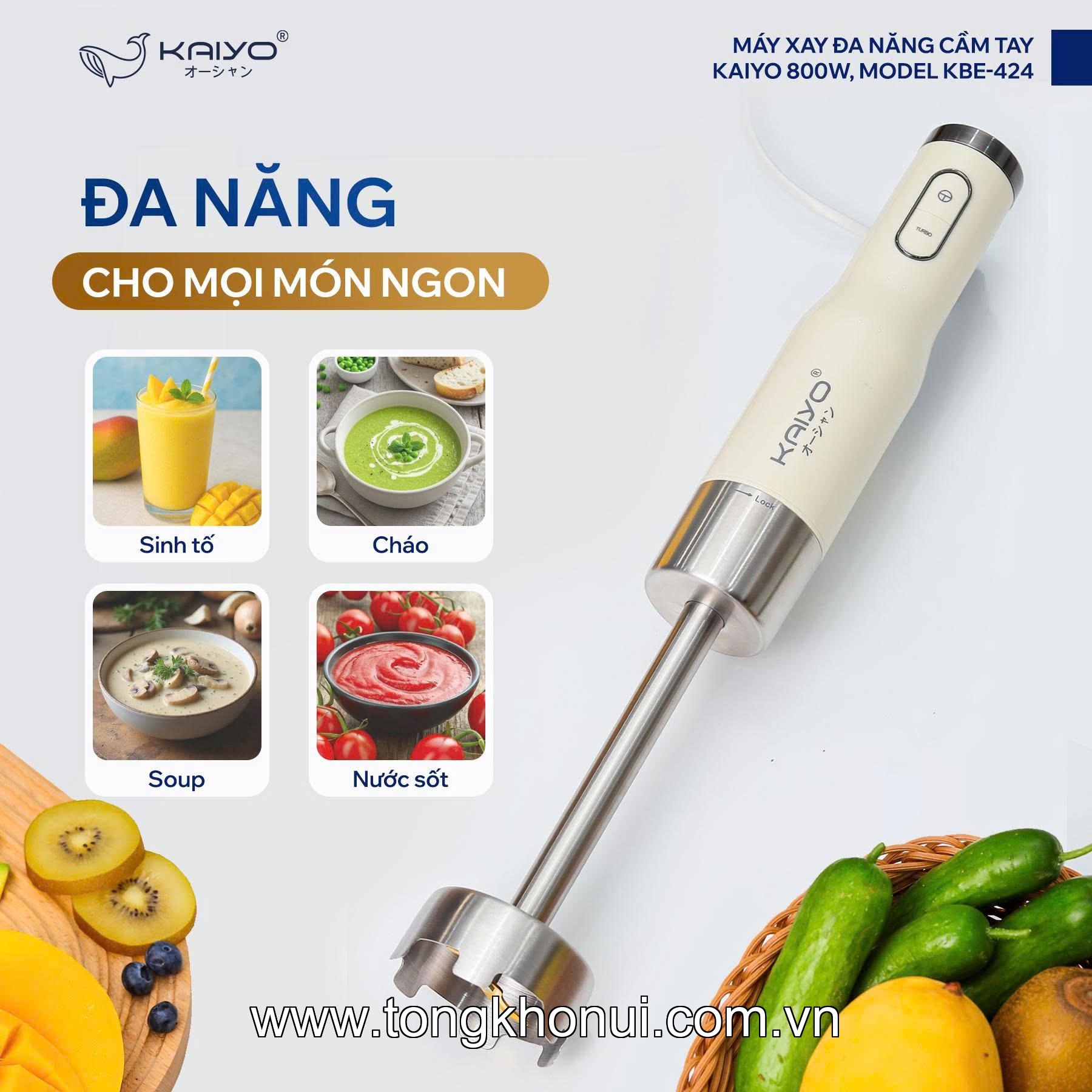 Máy xay đa năng cầm tay Kaiyo 800W, Model KBE-424 ảnh 3