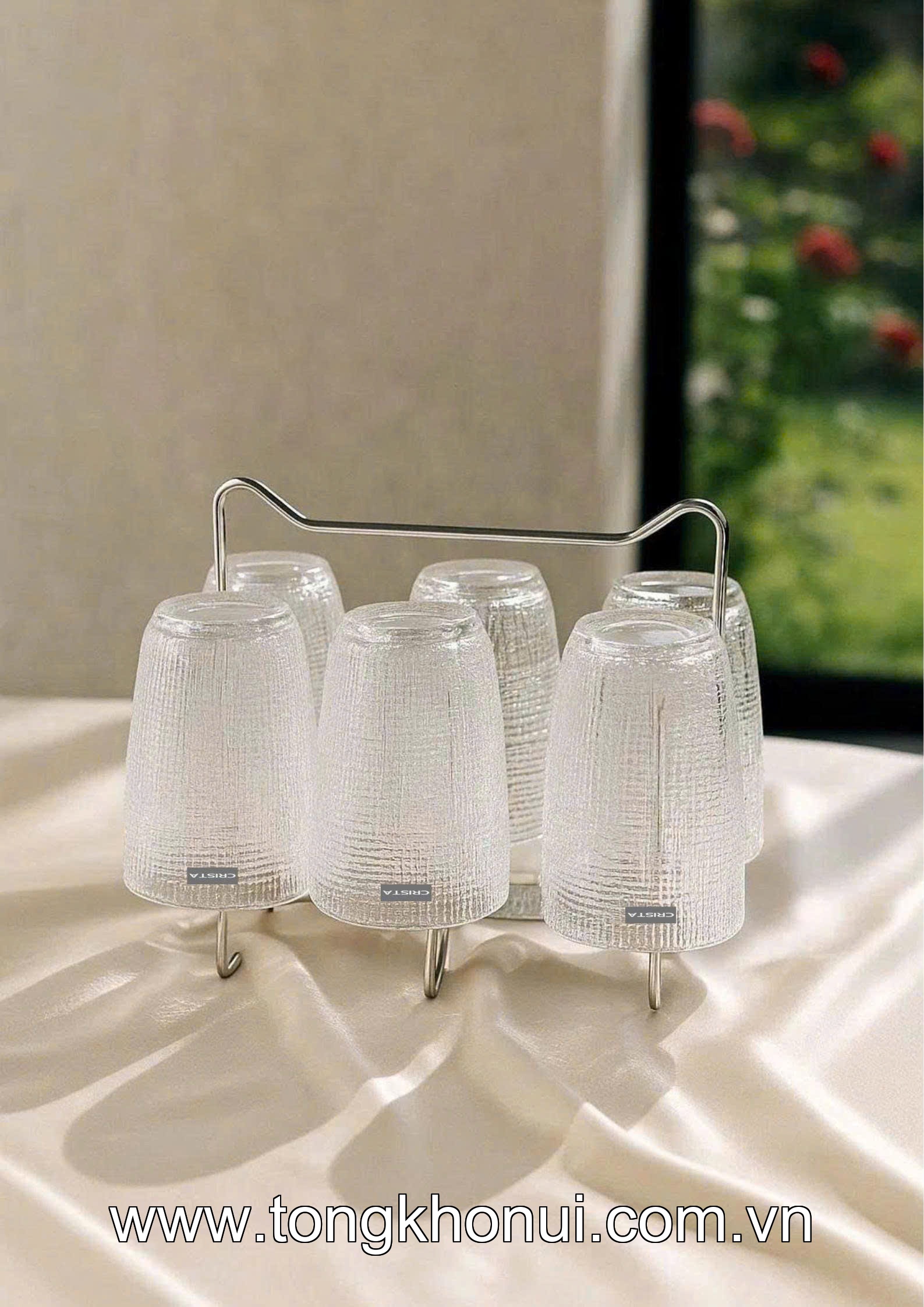 BỘ 6 CỐC THỦY TINH VÂN LƯỚI 420ML CRISTA HOME – CỐC UỐNG SINH TỐ, NƯỚC ÉP HOT NHẤT (MÃ 60209) ảnh 17