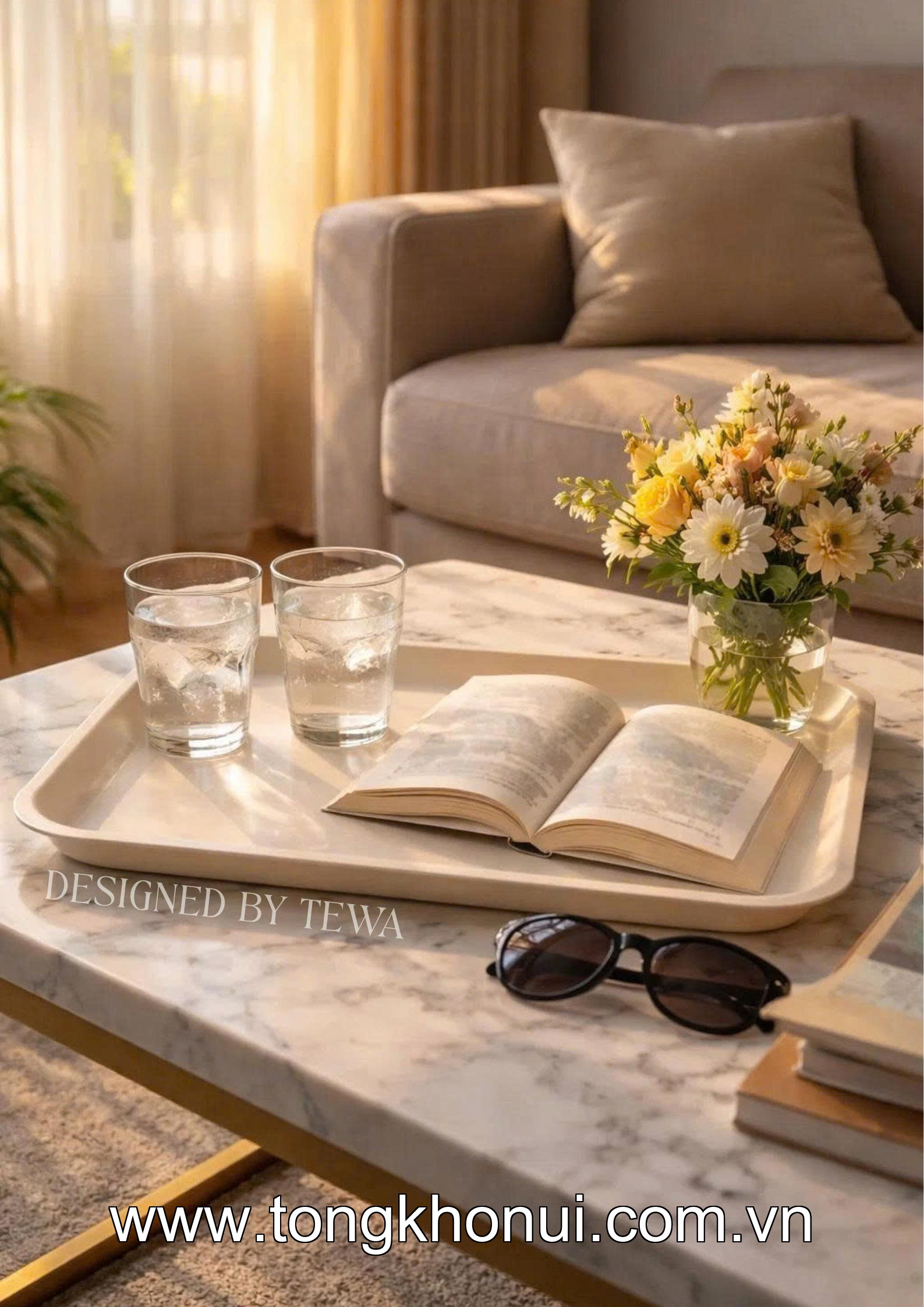 KHAY NHỰA ĐỰNG ĐỒ ĐA NĂNG 41X30CM TEWA – KHAY BƯNG BÊ TRÀ, CÀ PHÊ, MỸ PHẨM DECOR (MÃ 80061) ảnh 9