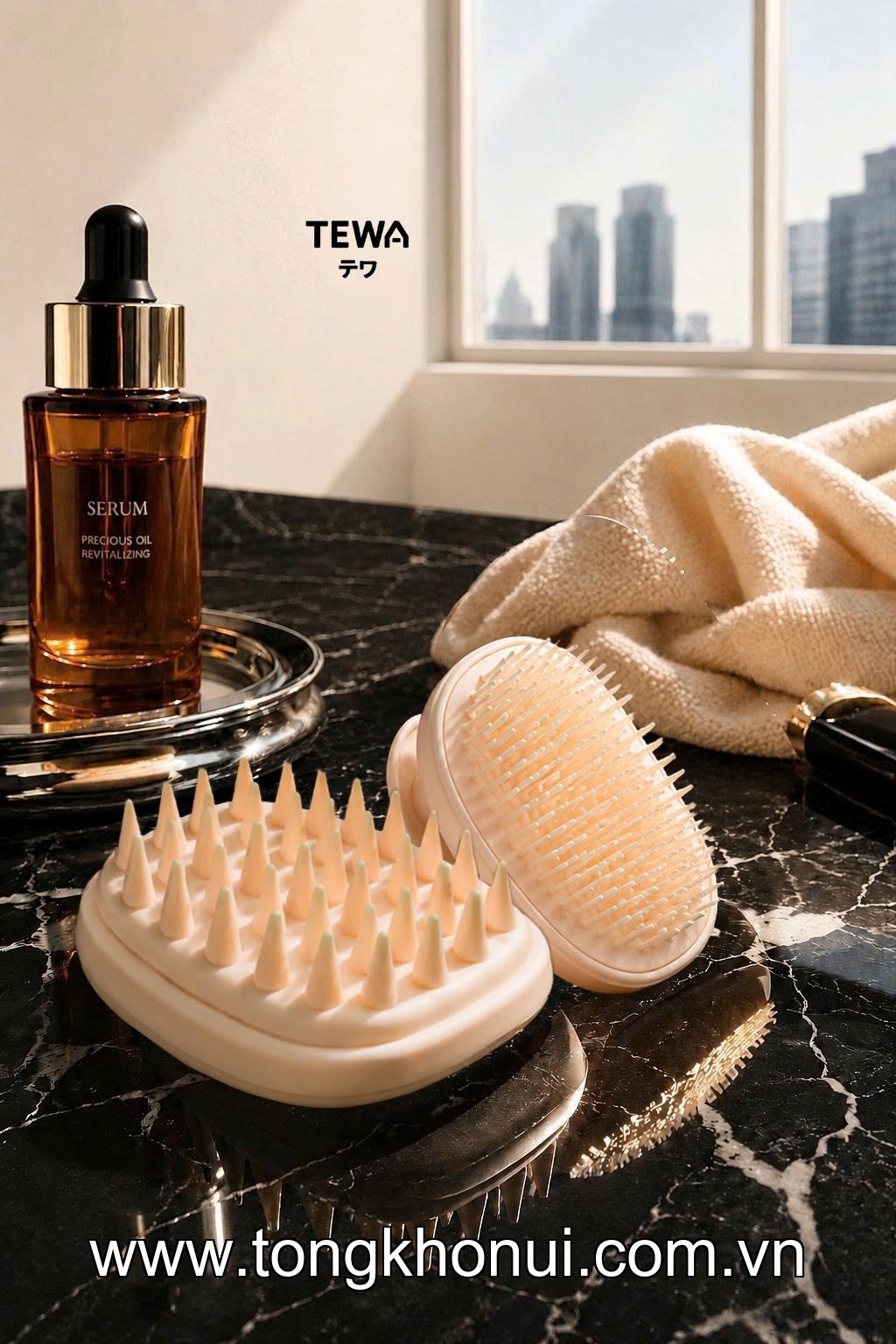 LƯỢC GỘI MASSAGE DA ĐẦU TEWA – LƯỢC GỘI ĐẦU TẠO BỌT, MASSAGE THƯ GIÃN CHUẨN SPA (MÃ 80068) ảnh 2