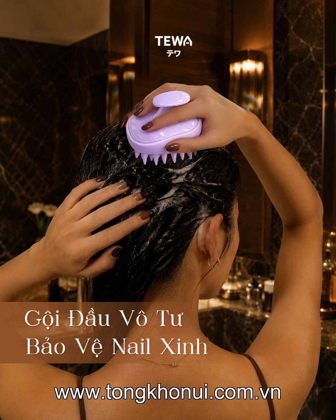LƯỢC GỘI MASSAGE DA ĐẦU TEWA – LƯỢC GỘI ĐẦU TẠO BỌT, MASSAGE THƯ GIÃN CHUẨN SPA (MÃ 80068) ảnh 6