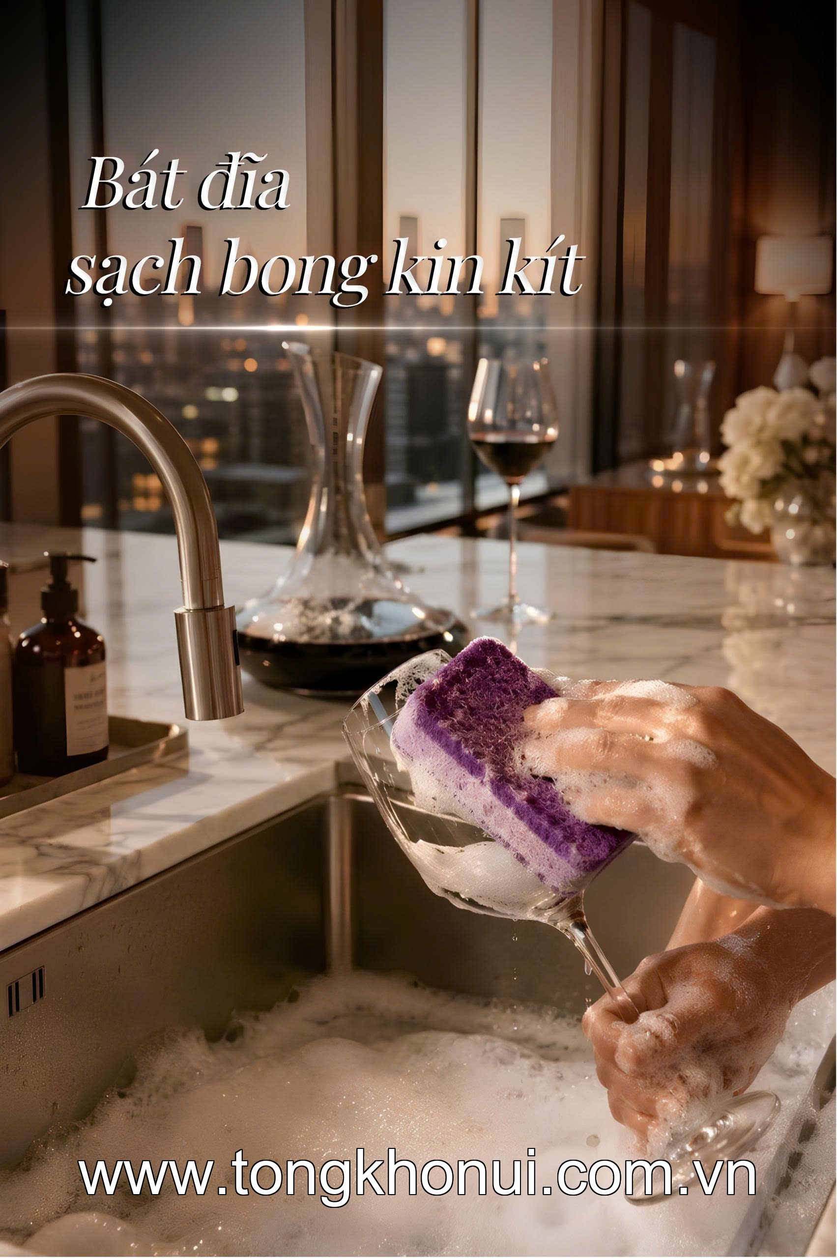 BỘ 3 MIẾNG BỌT BIỂN RỬA BÁT ĐA NĂNG TEWA – MÚT RỬA BÁT 3 LỚP KHÔNG TRẦY XƯỚC (MUA 1 TẶNG 1) (MÃ 80069) ảnh 6