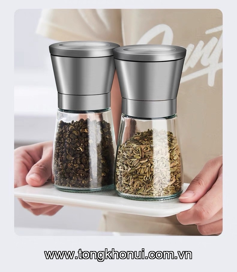 BÌNH XAY TIÊU THỦY TINH REICHMANN KOCHIN – R686 BÌNH THẤP & R687 BÌNH CAO | BÁNH RĂNG PP BỀN VÔ ĐỐI! ảnh 8