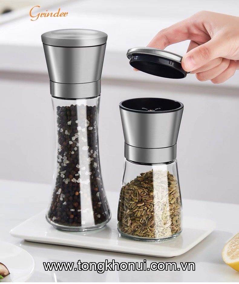 BÌNH XAY TIÊU THỦY TINH REICHMANN KOCHIN – R686 BÌNH THẤP & R687 BÌNH CAO | BÁNH RĂNG PP BỀN VÔ ĐỐI! ảnh 9