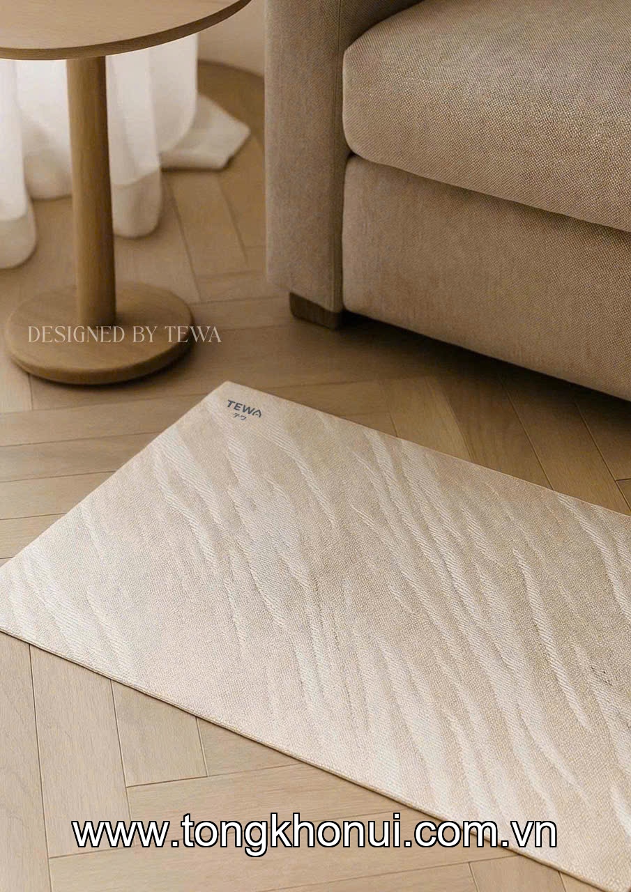 THẢM NANO KHÔ NHANH VÂN VÀNG TEWA – THẢM BÙN TẢO CÁT THẤM HÚT SIÊU TỐC PHÒNG TẮM (MÃ 80021) ảnh 12
