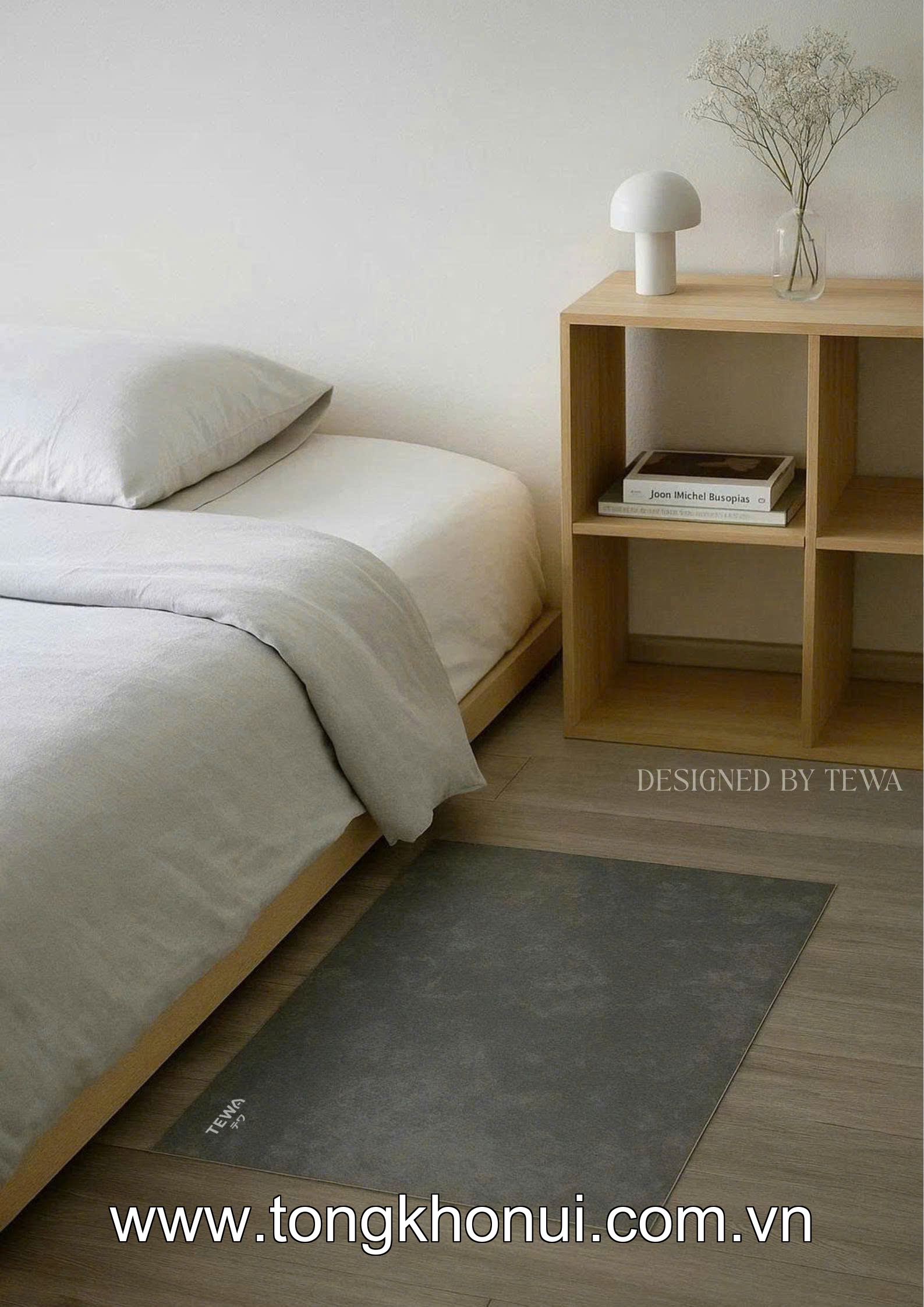 THẢM NANO KHÔ NHANH VÂN XÁM TEWA – THẢM BÙN TẢO CÁT THẤM HÚT SIÊU TỐC PHÒNG TẮM (MÃ 80055) ảnh 4