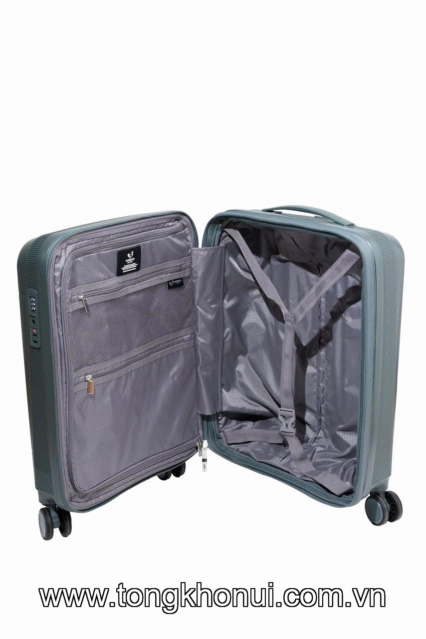 VALI CẦN KÉO KHOÁ SỐ TSA KAIYO 20 INCH, MÀU NÂU – MÃ KCT-9060/9385/9392 ảnh 4