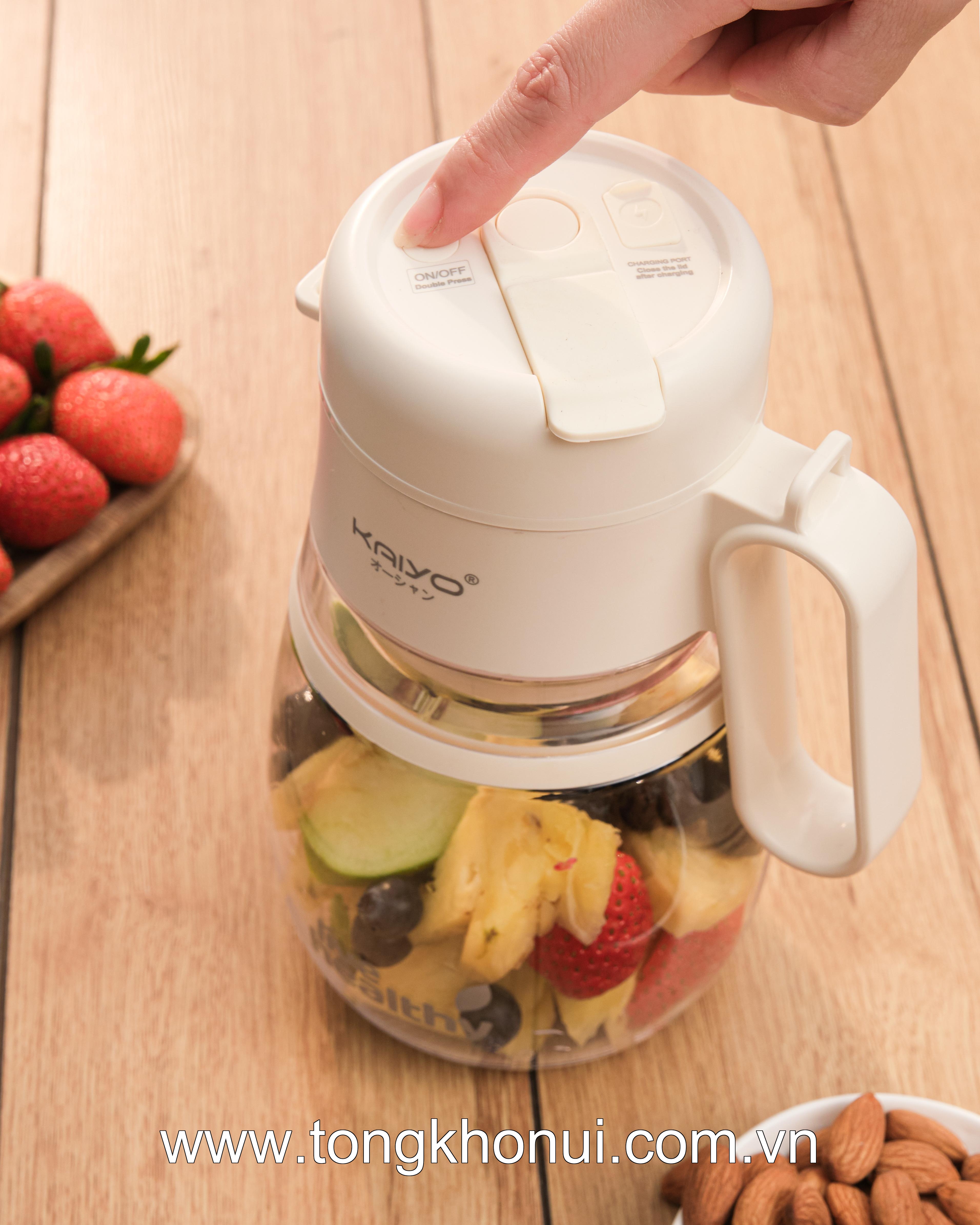 Máy xay sinh tố cầm tay Kaiyo, model KHB-417, dung tích 1000ml, màu trắng be ảnh 7