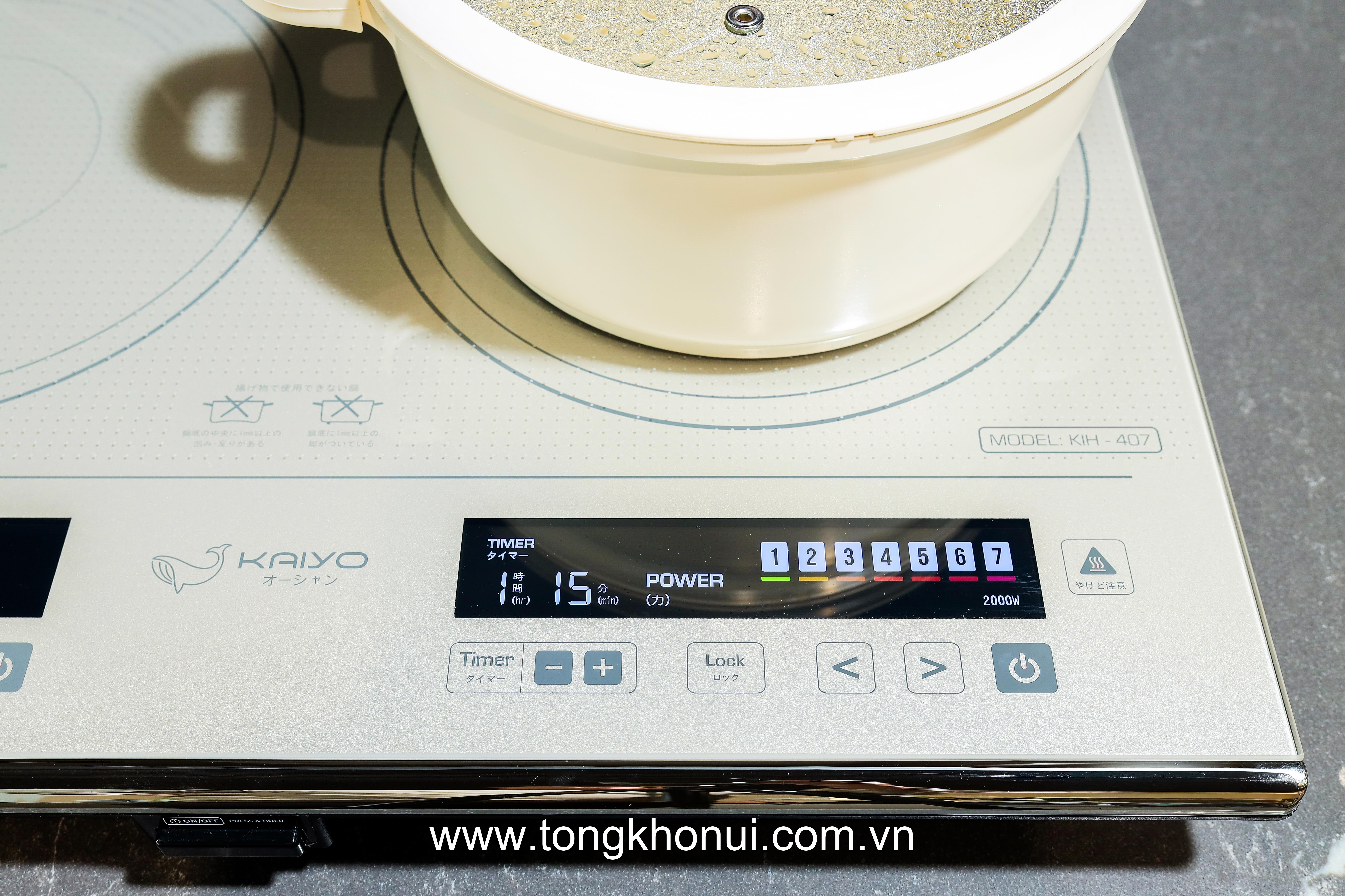 Bếp từ đôi lõi đồng Kaiyo, model KIH-407 ảnh 8