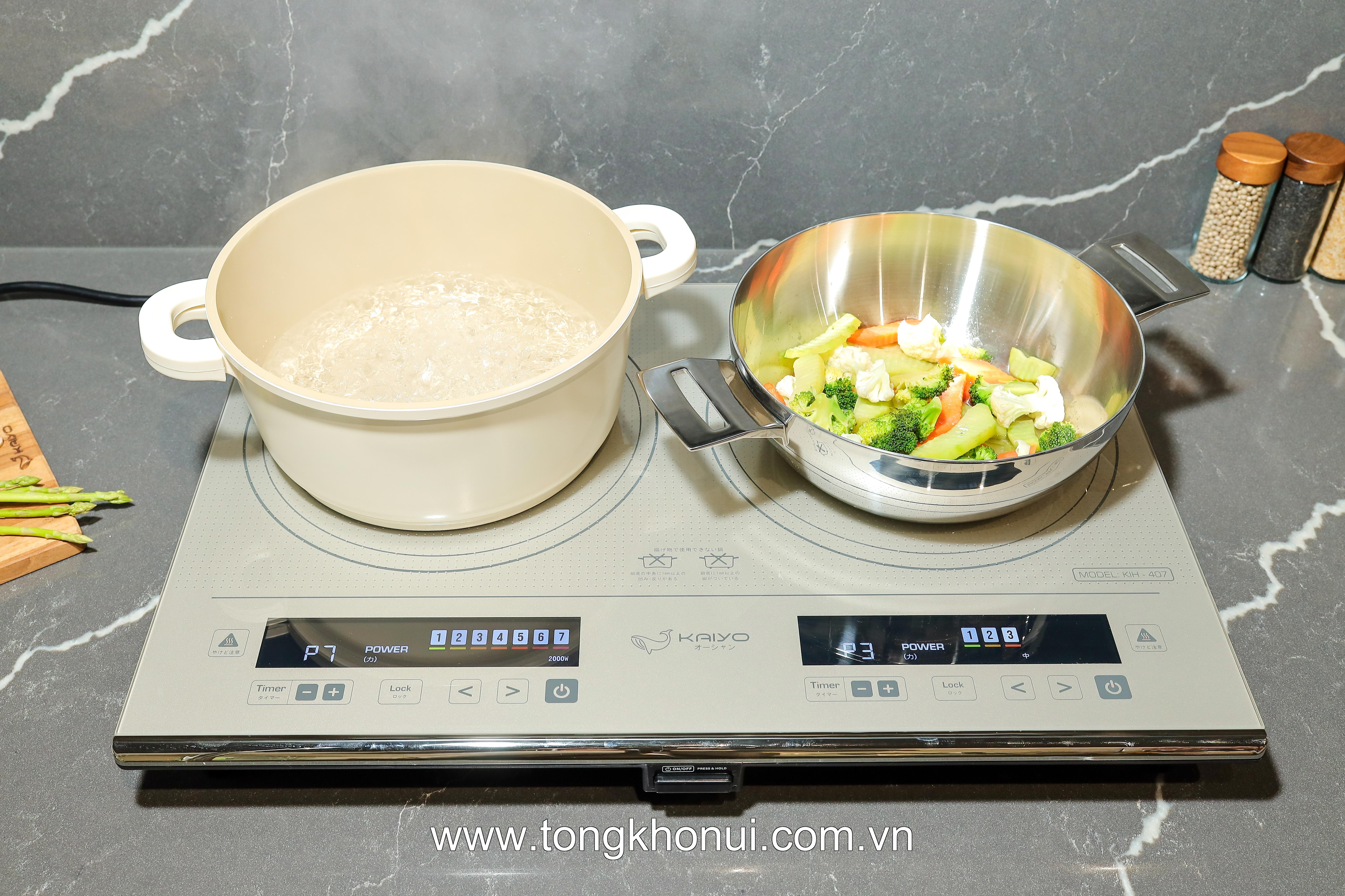 Bếp từ đôi lõi đồng Kaiyo, model KIH-407 ảnh 9