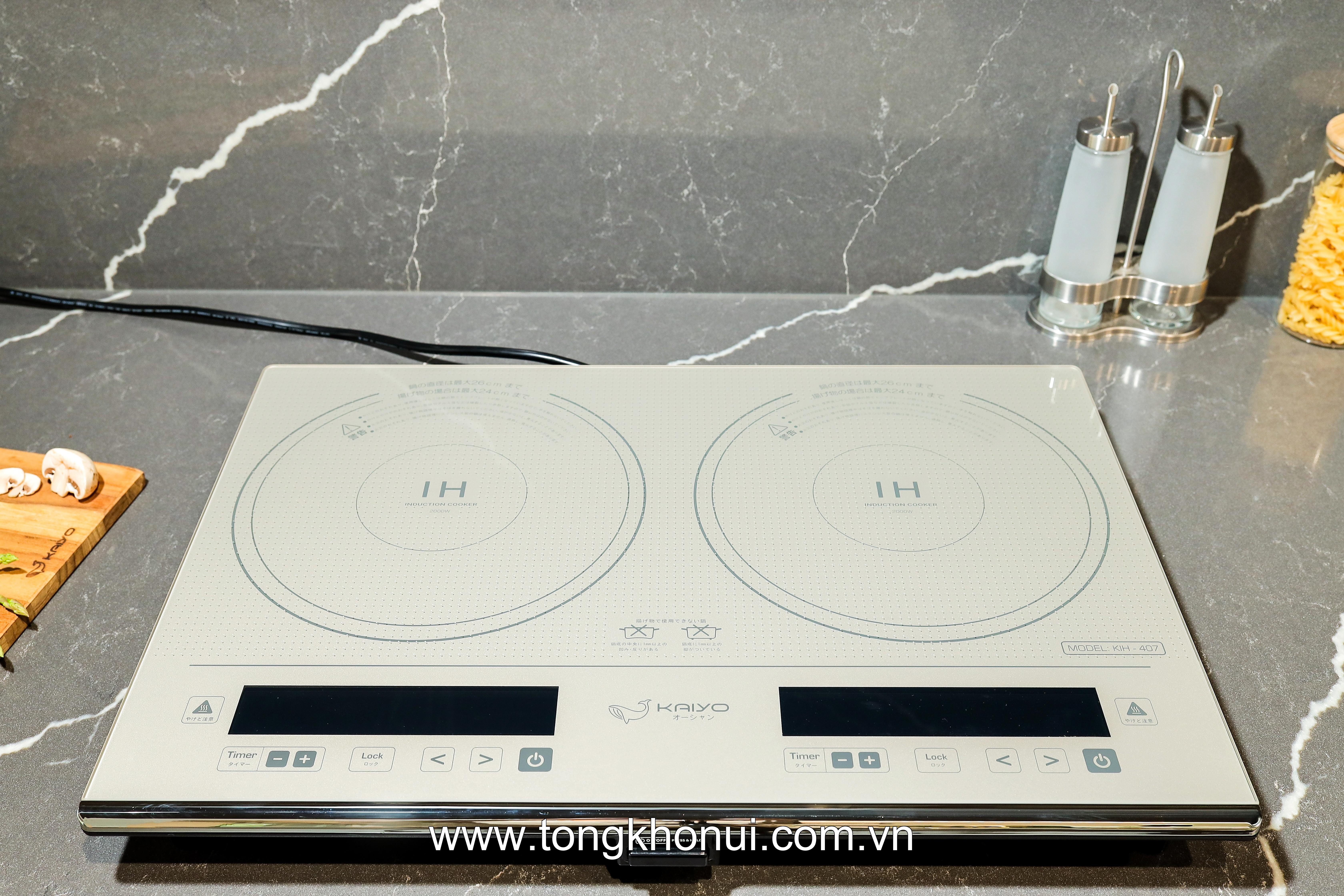 Bếp từ đôi lõi đồng Kaiyo, model KIH-407 ảnh 13