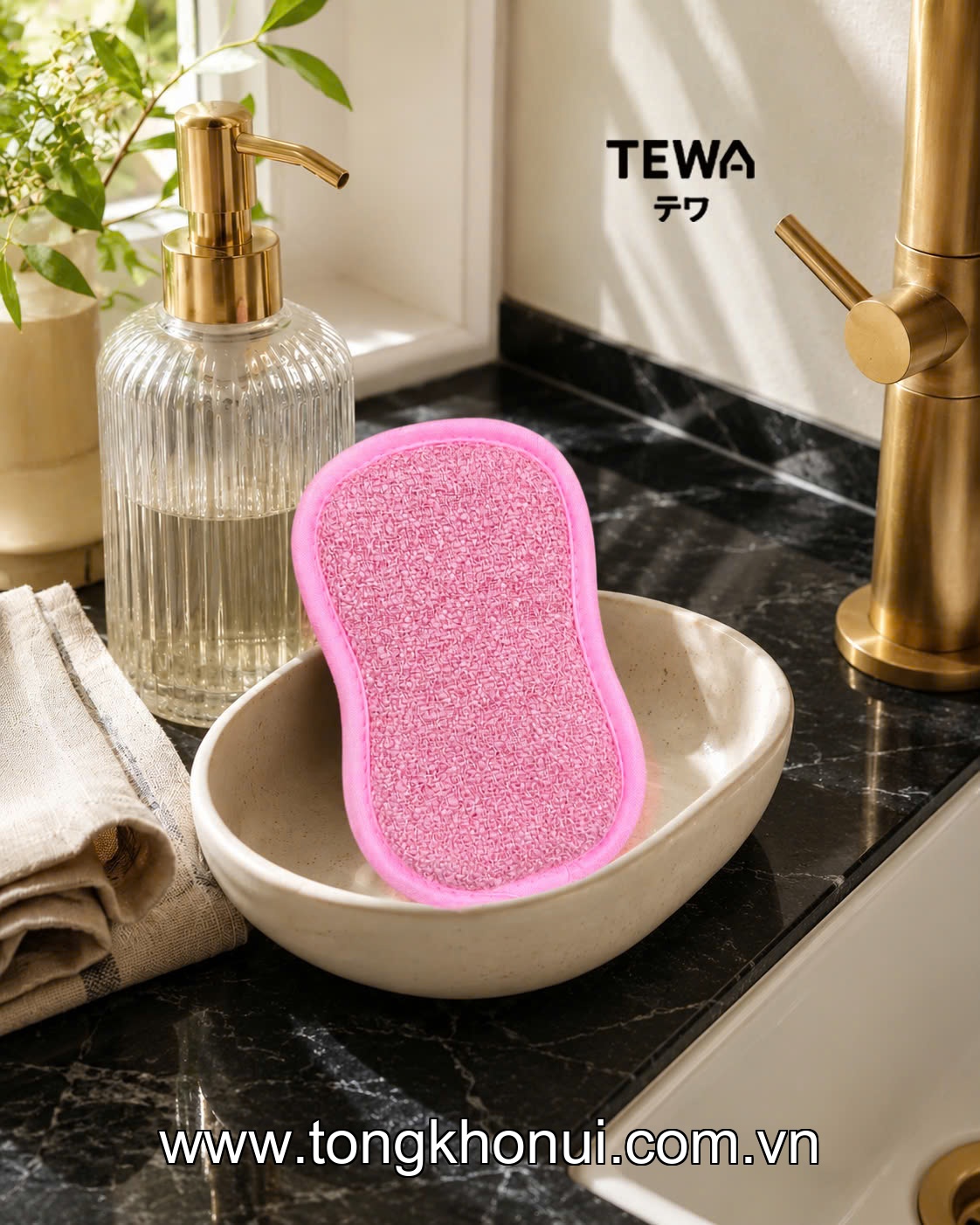 BỘ 3 MIẾNG GIẺ RỬA BÁT ĐA NĂNG MICROFIBER TEWA – MÃ 80070 ảnh 5