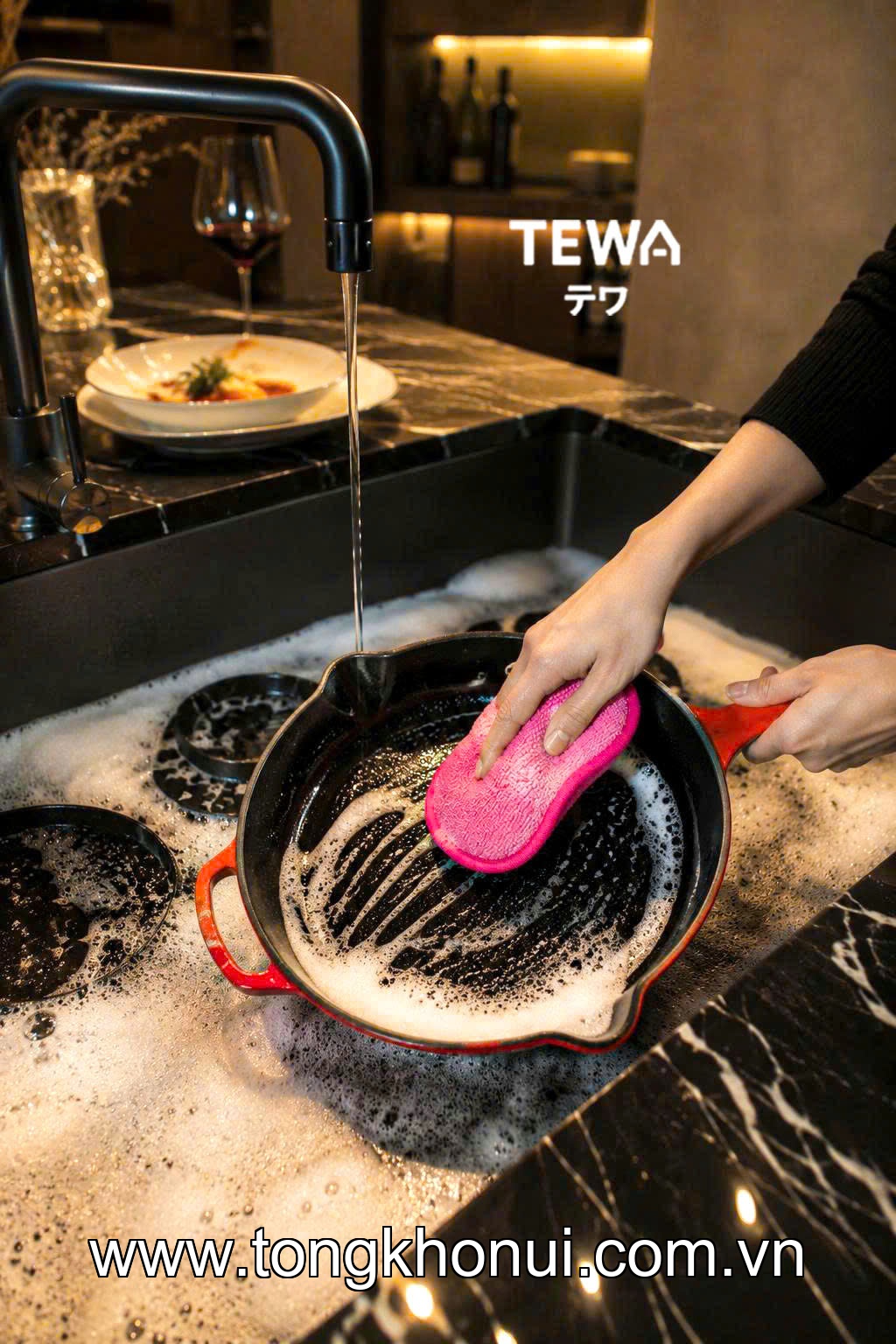 BỘ 3 MIẾNG GIẺ RỬA BÁT ĐA NĂNG MICROFIBER TEWA – MÃ 80070 ảnh 8