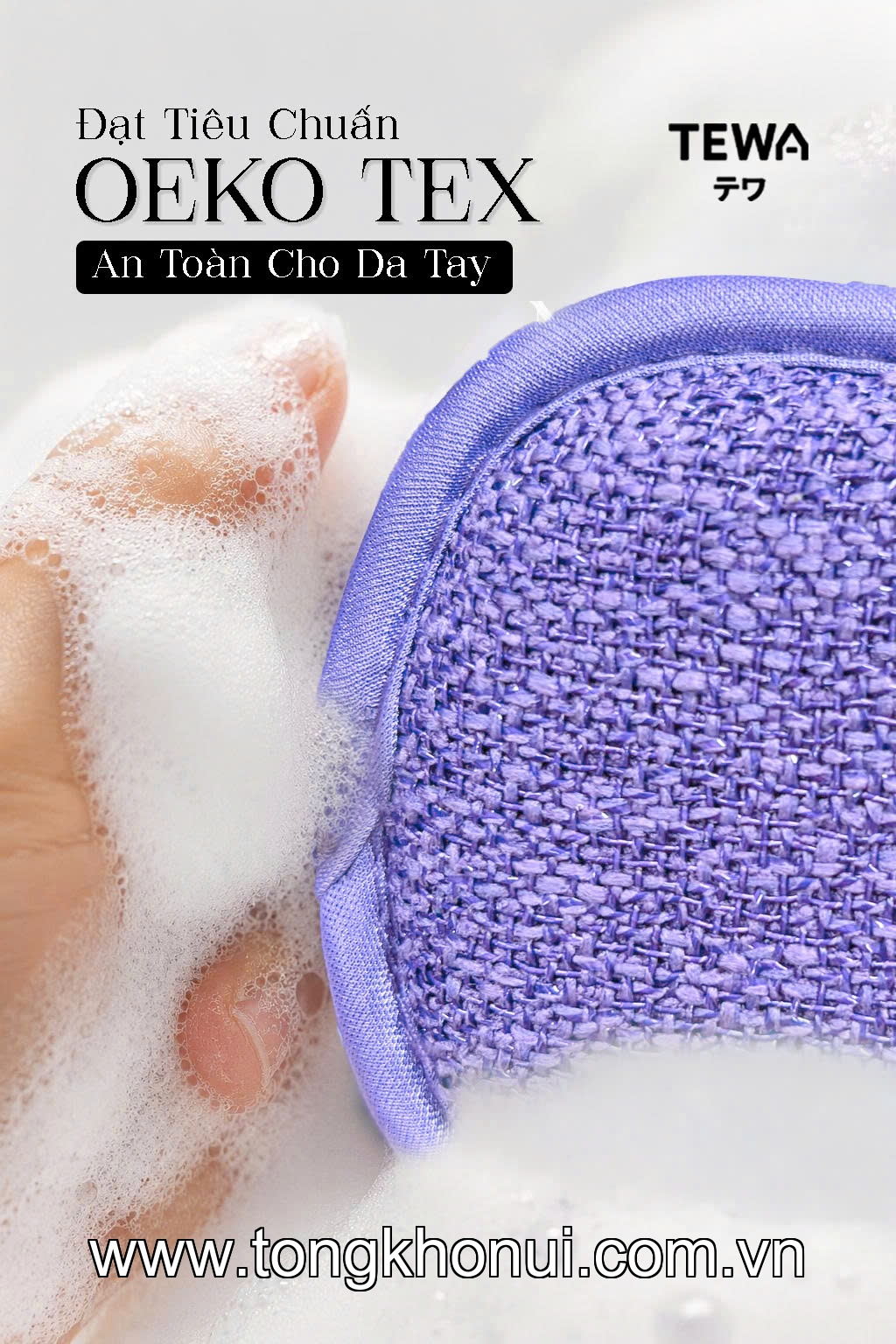 BỘ 3 MIẾNG GIẺ RỬA BÁT ĐA NĂNG MICROFIBER TEWA – MÃ 80070 ảnh 14