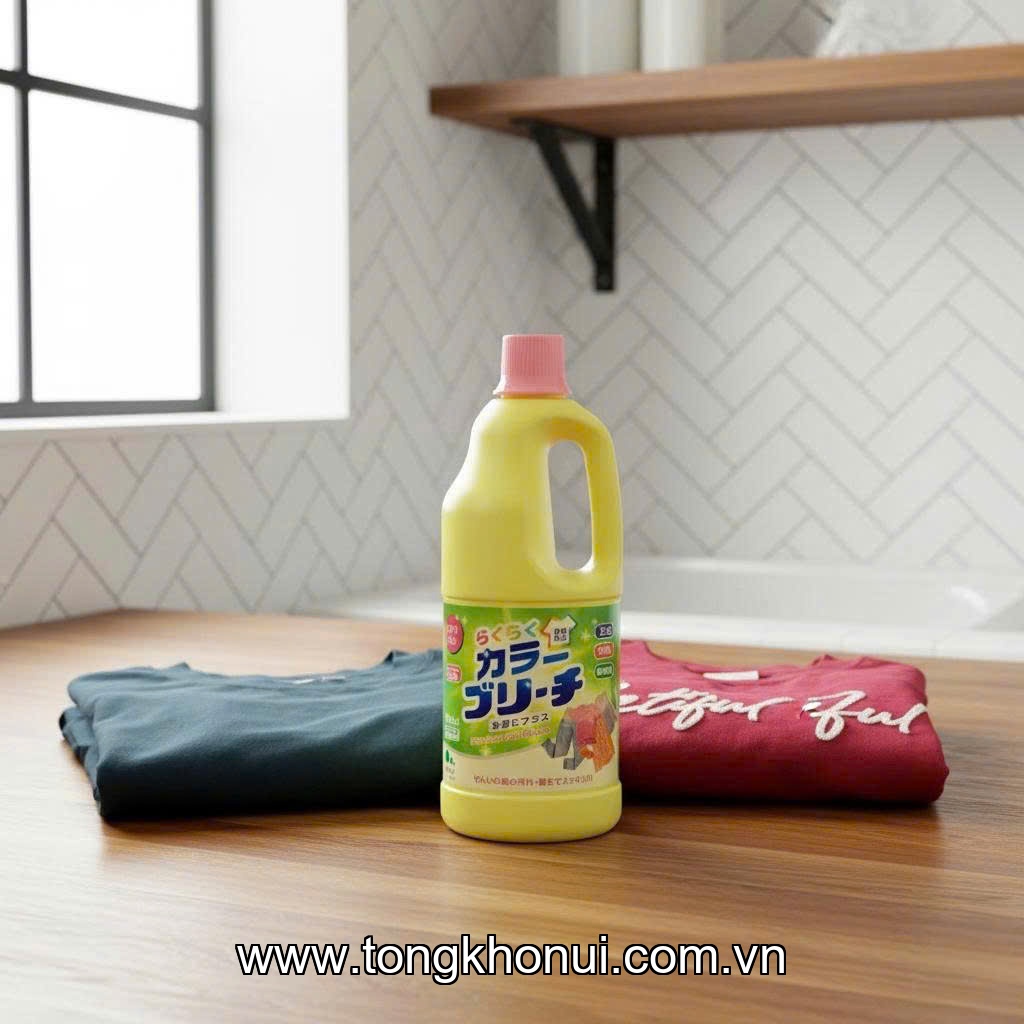 Nước tẩy quần áo màu Mitsuei Nhật Bản 1000ml (4978951921674) ảnh 4