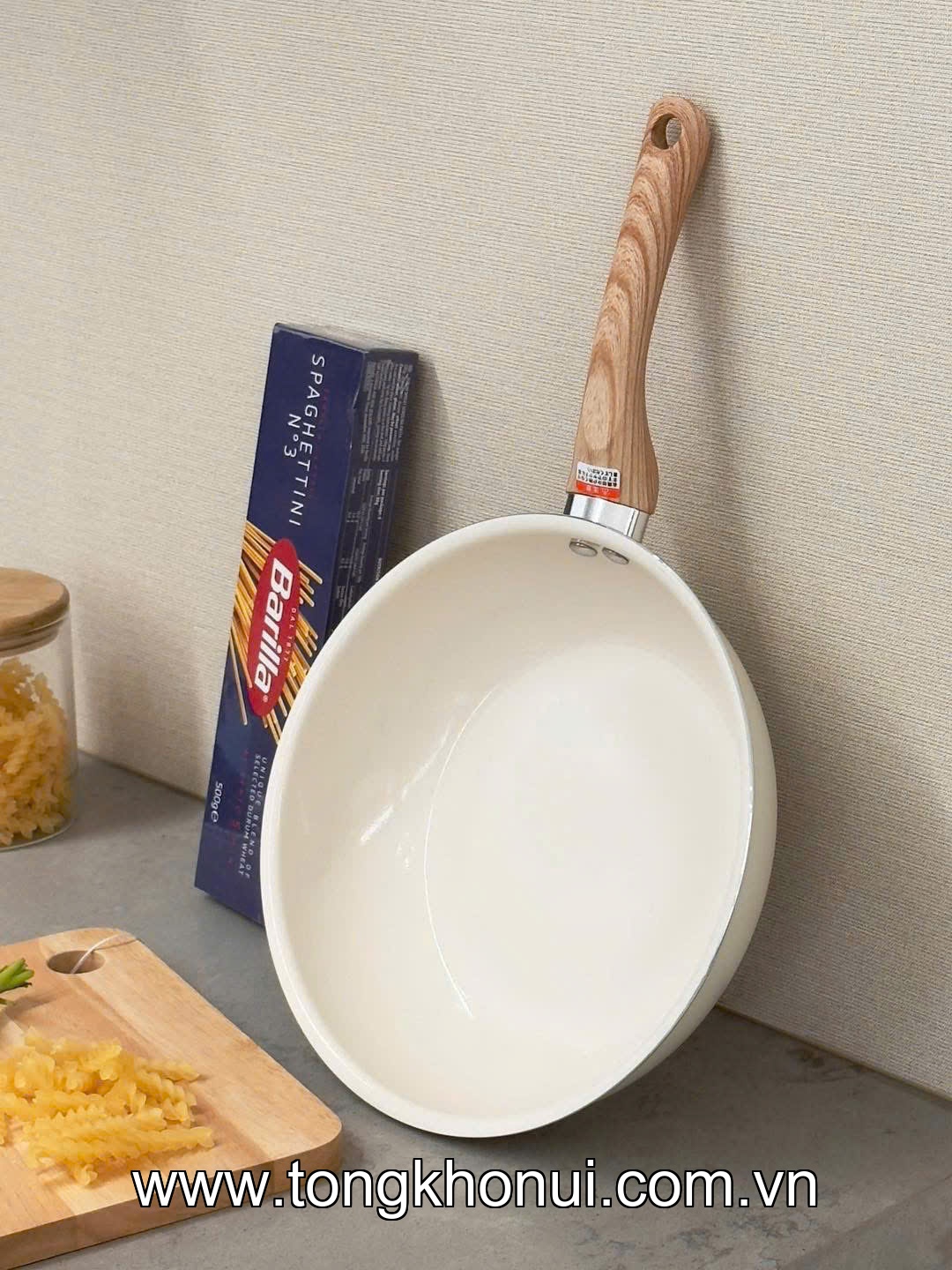 CHẢO CHỐNG DÍNH CERAMIC KAKUSEE NHẬT BẢN – TRẮNG SỨ ĐẸP NHƯ ĐỒ DECOR ảnh 8