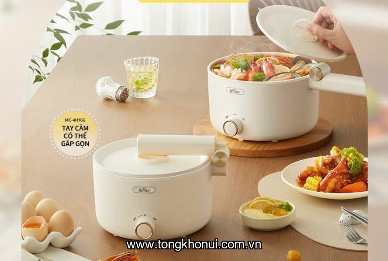 Nồi điện đa năng Bear MC-4H16G , 1.6L, 800W ảnh 7