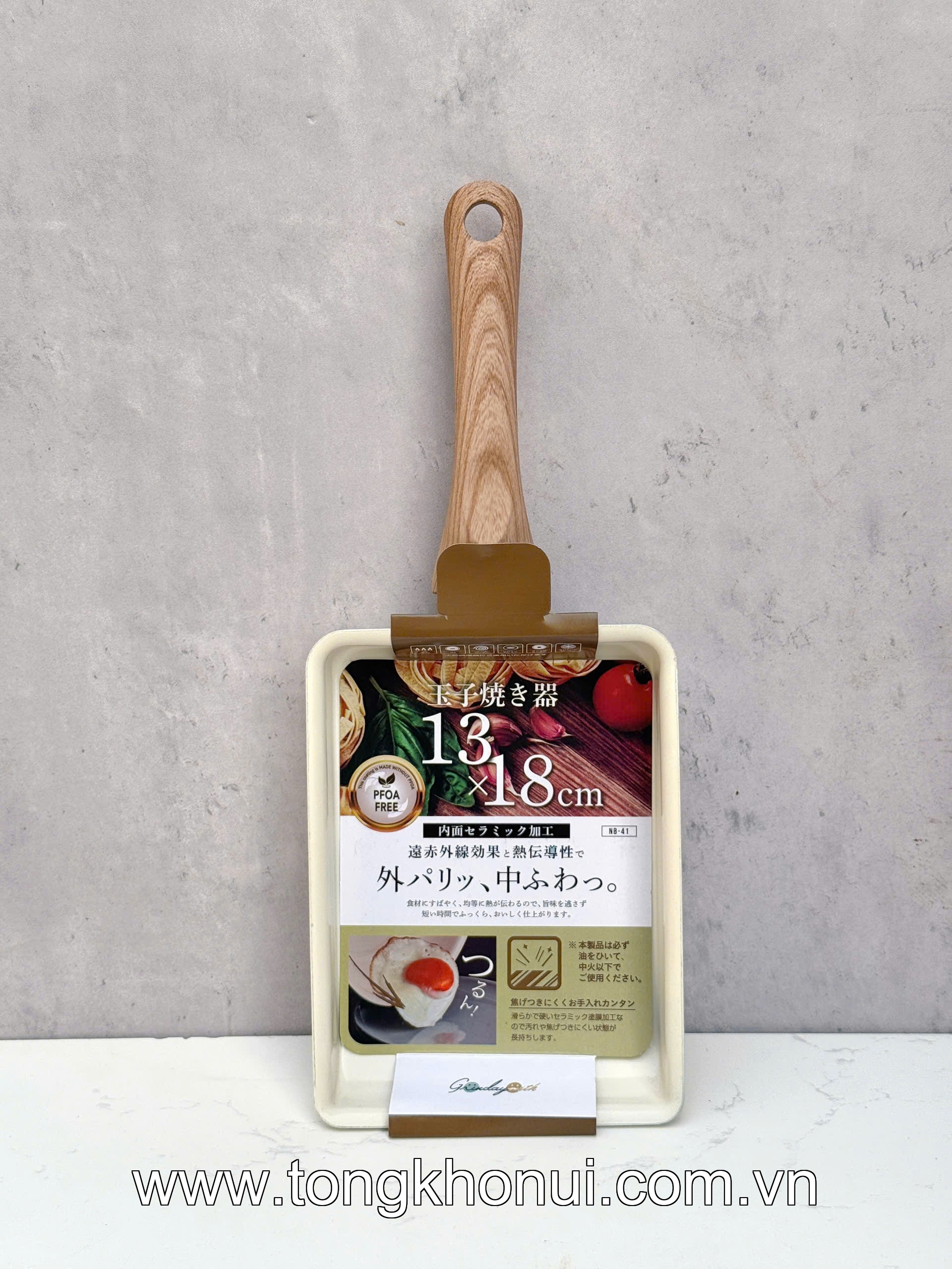 Chảo chiên trứng cuộn chống dính Ceramic Kakusee.Mã: 4972940162161 ảnh 1