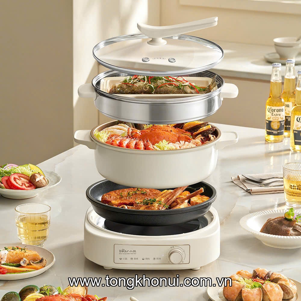 Nồi lẩu đa năng Bear HOP-505QT ảnh 12