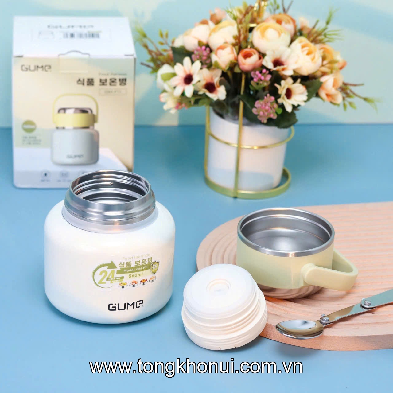Bình ủ cháo GUME GM-F11, 560ml ảnh 3