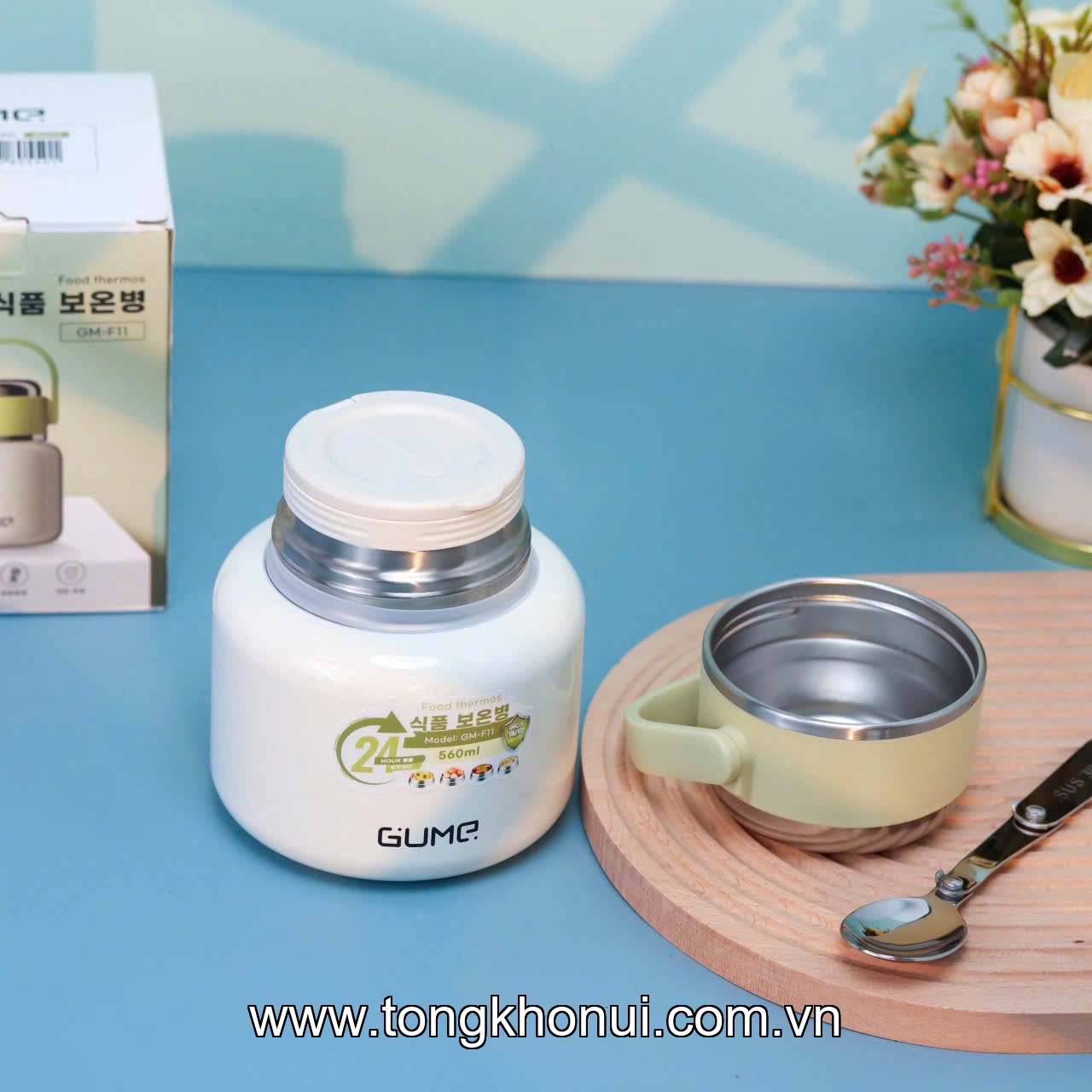 Bình ủ cháo GUME GM-F11, 560ml ảnh 5