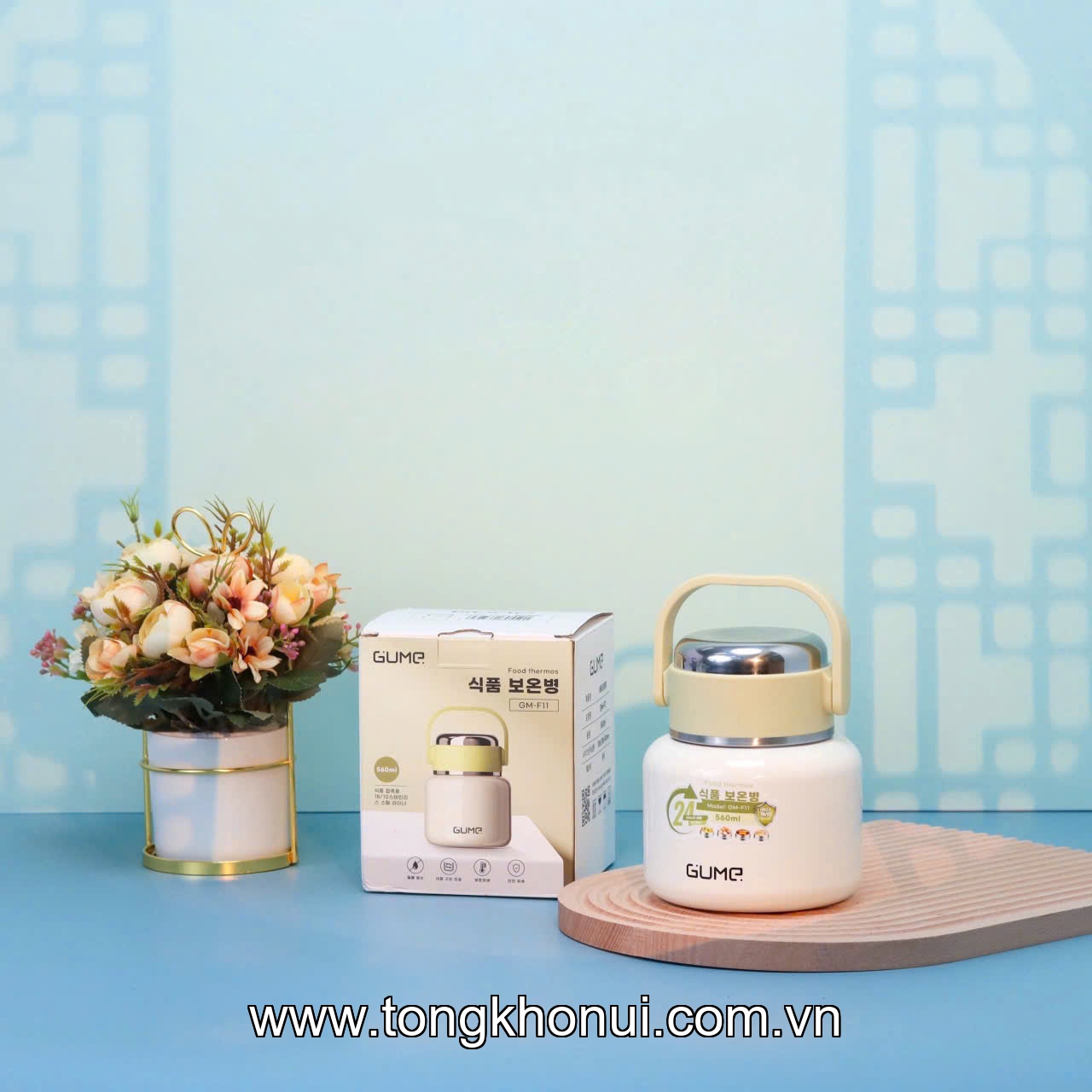 Bình ủ cháo GUME GM-F11, 560ml ảnh 10