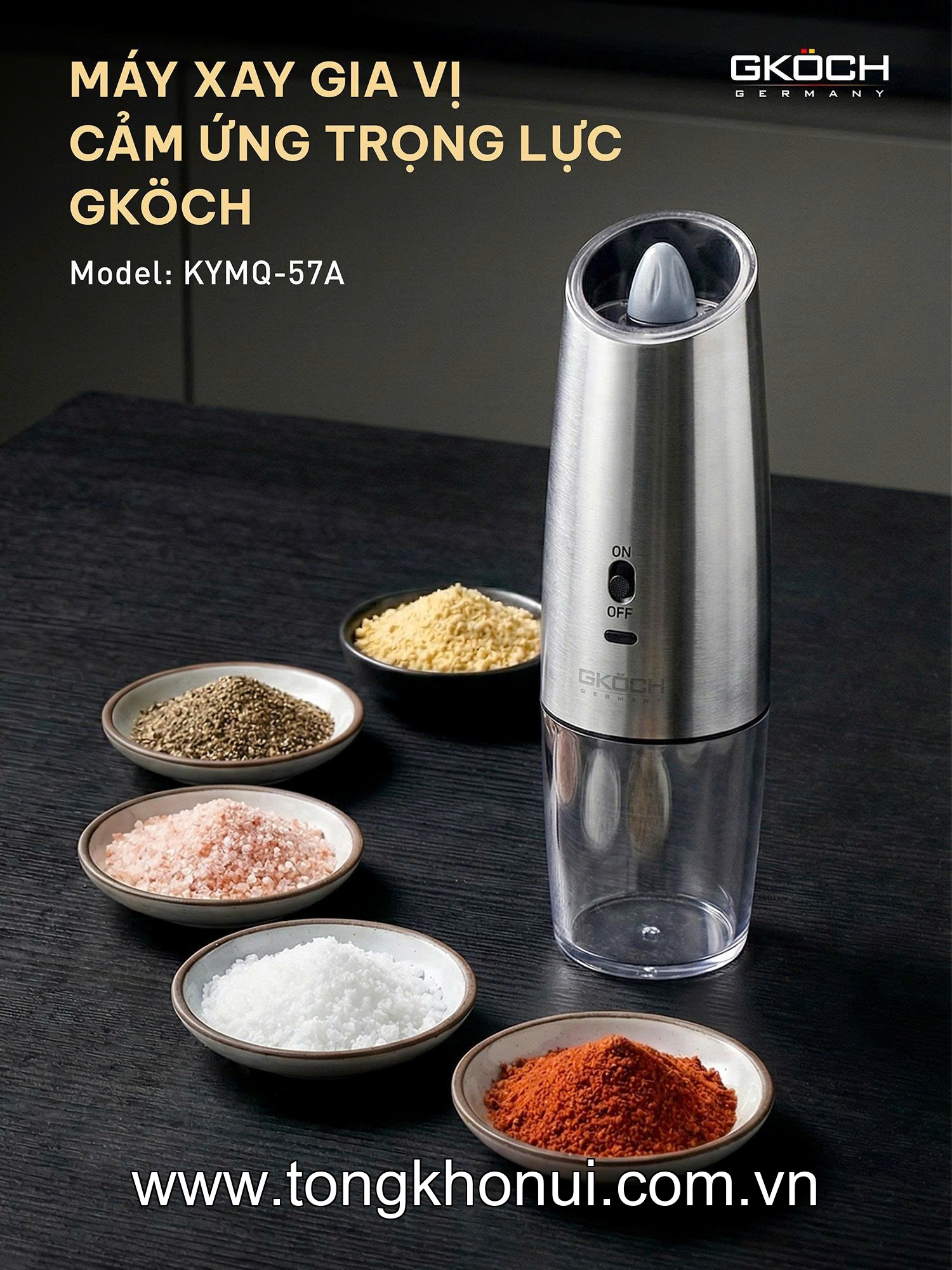 Máy xay tiêu trọng lực KUCHEN KU KYMQ-63B ảnh 7
