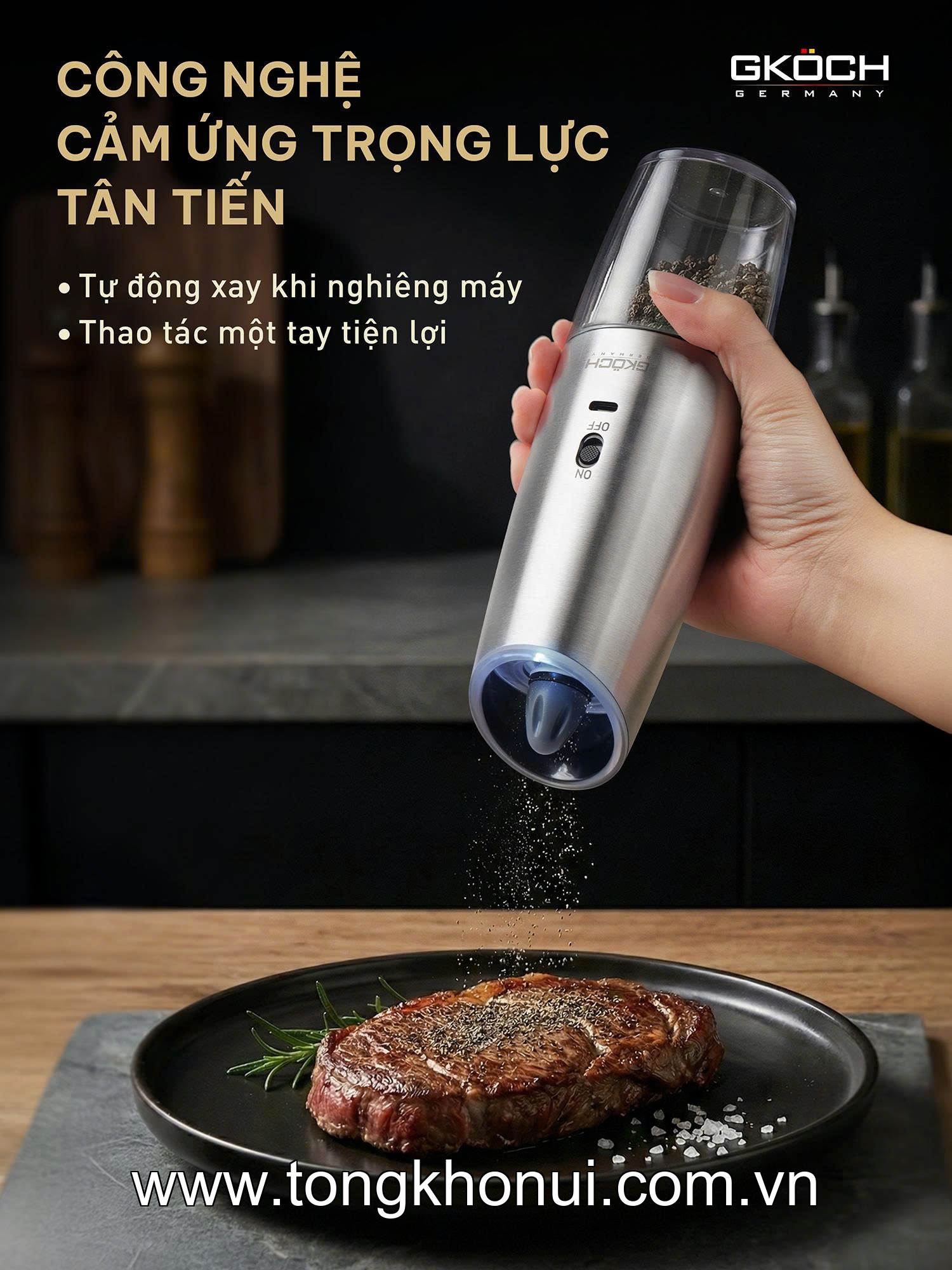 Máy xay tiêu trọng lực KUCHEN KU KYMQ-63B ảnh 8