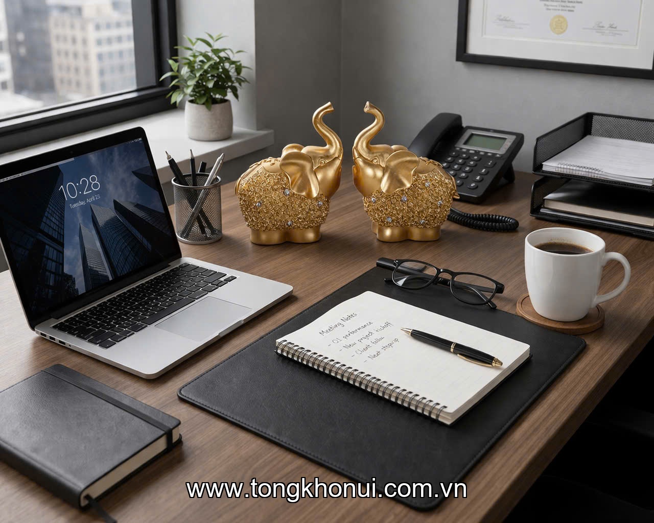 Bộ 2 tượng voi nhựa composite Donahome, model: DN-T2VN, KT: 11.5*8.5*14cm ảnh 4