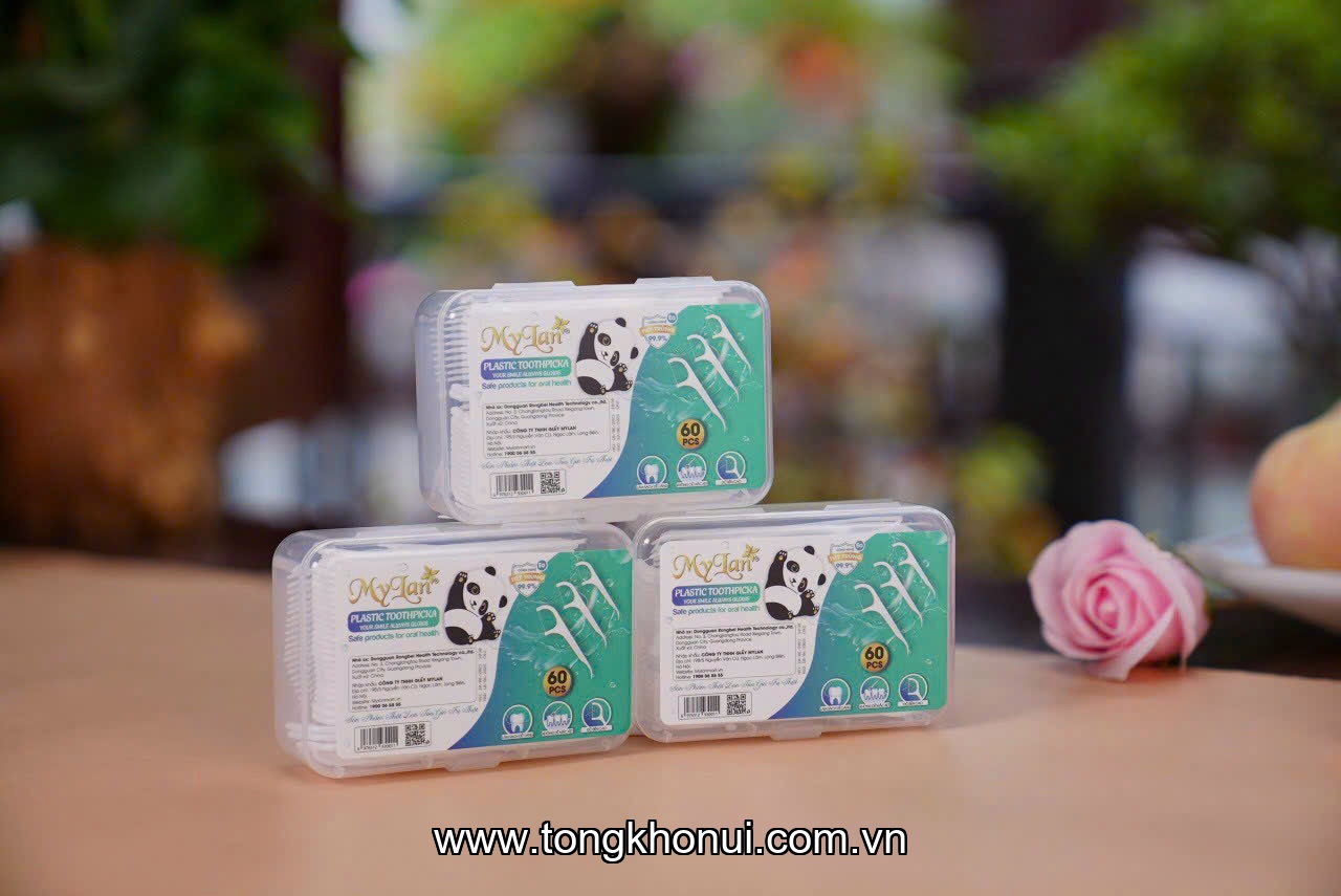 Set 3 hộp tăm xỉa răng  Mylan 60 cái/hộp ảnh 4