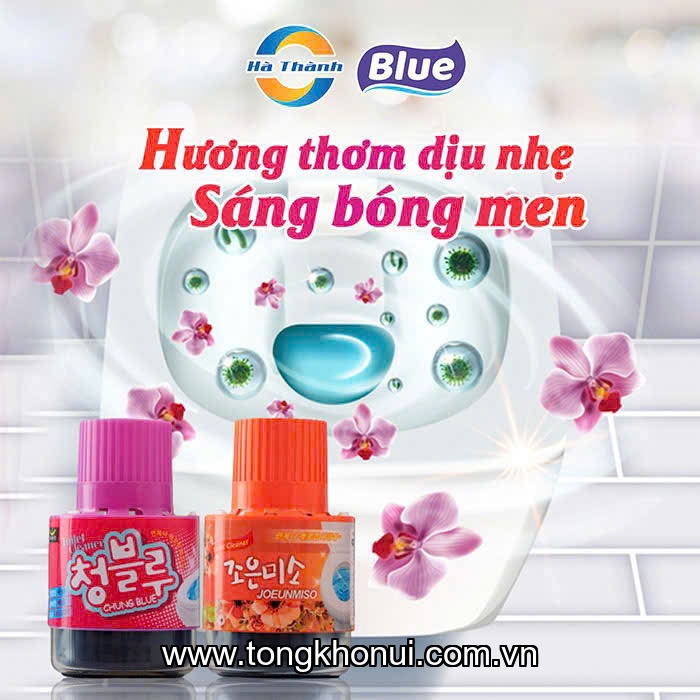 Chai tẩy vệ sinh toilet Chung Blue 180g (QC*24) ( Cốc tím ) ảnh 4