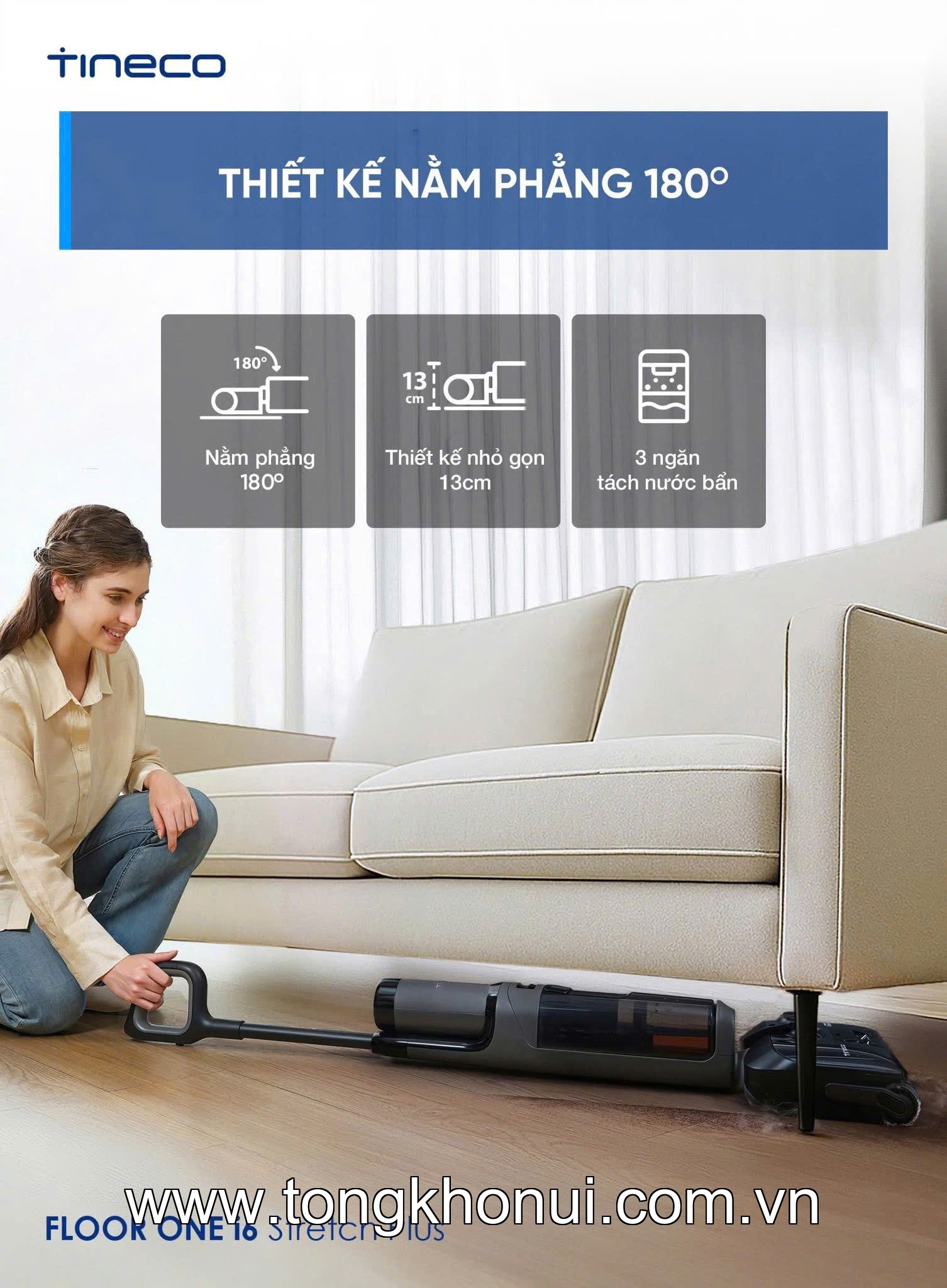 Máy lau sàn hút bụi Tineco Floor One S6 Stretch Extreme ảnh 9