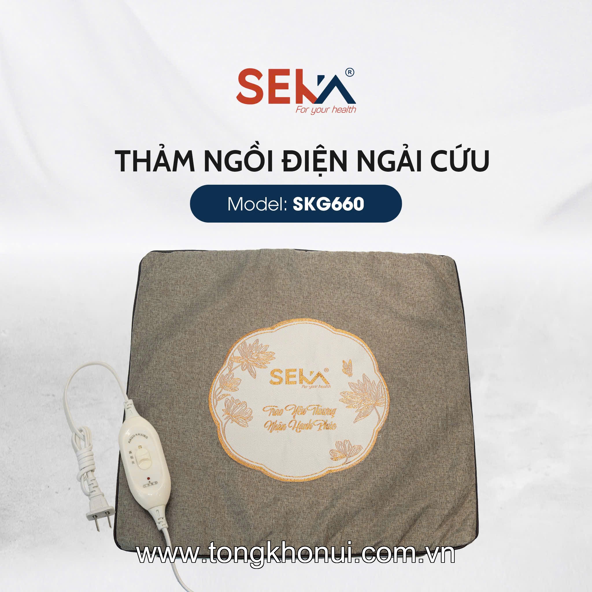 Thảm ngồi ngải cứu sưởi ấm SEKA, model: SKG660 ảnh 1