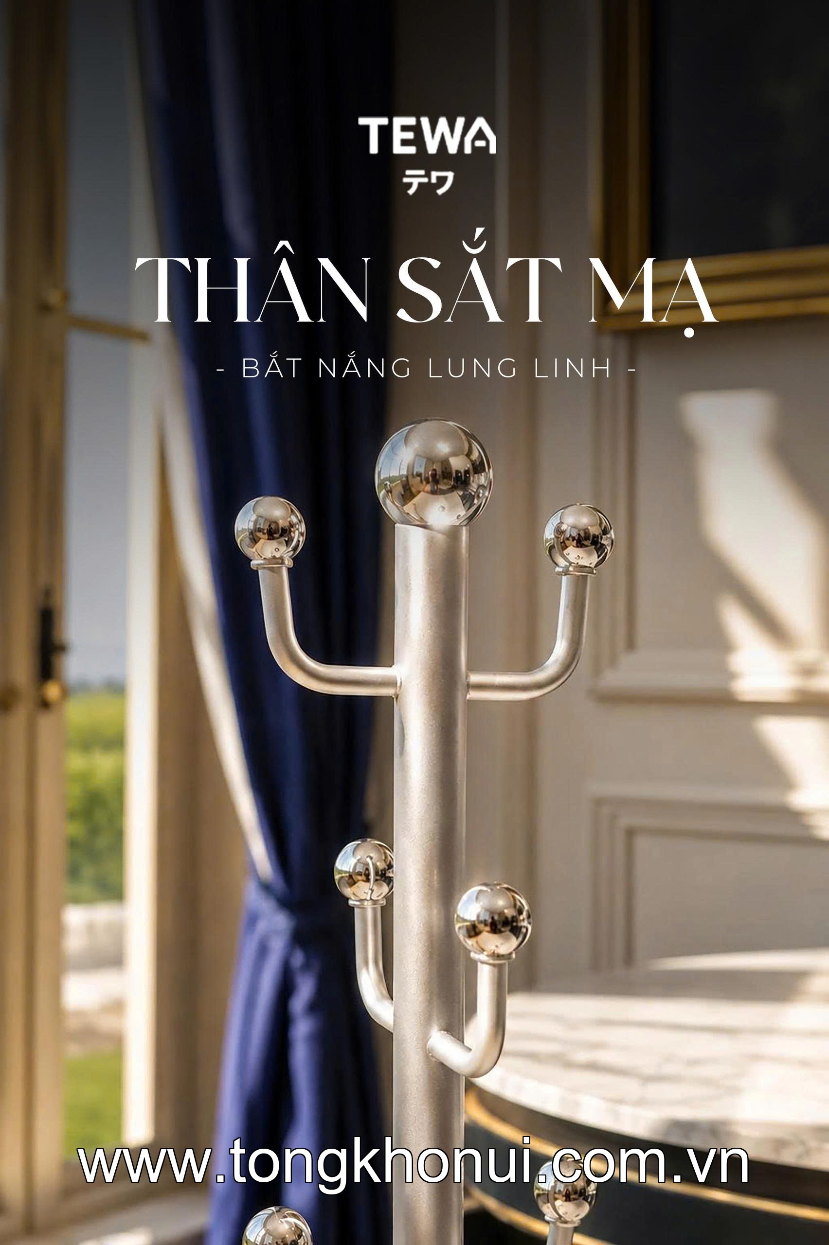 GIÁ 6 MÓC TREO CỐC ĐẾ TRÒN TEWA 40CM 80089 – GỌN GÀNG, TIỆN DỤNG, DECOR CỰC XINH ảnh 13