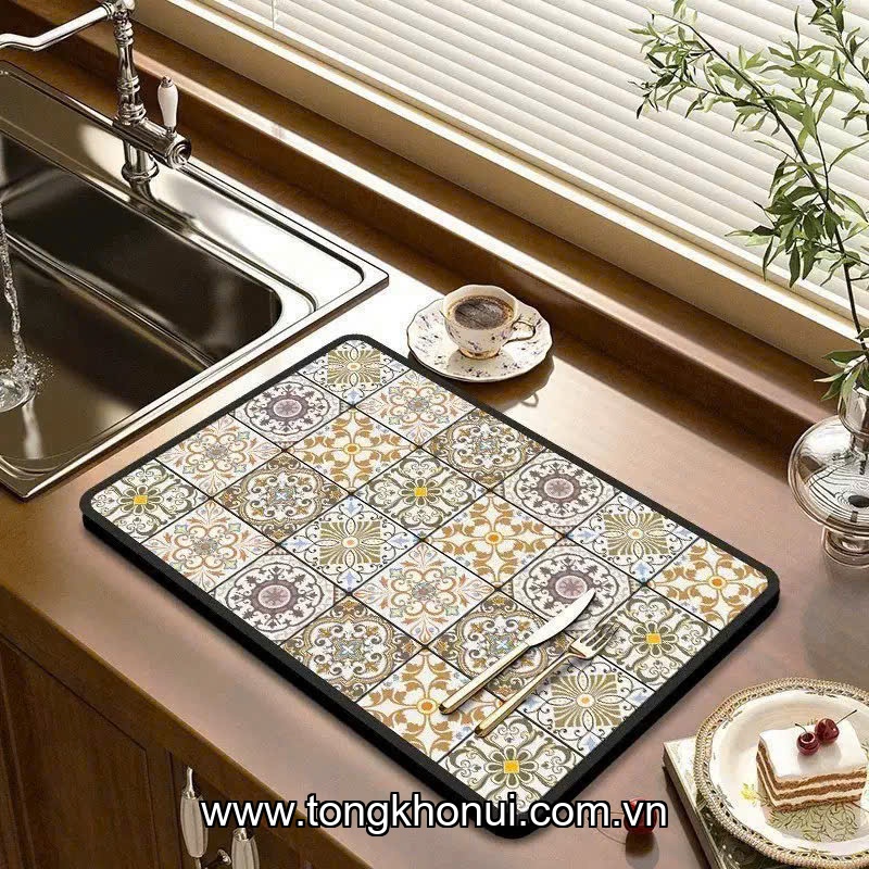 Bộ 2 thảm lót đồ dùng trên bàn ăn nhựa,Donahome, model: OC-2TB, KT: 30*40cm ảnh 2