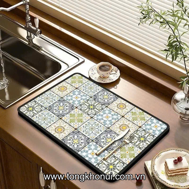 Bộ 2 thảm lót đồ dùng trên bàn ăn nhựa,Donahome, model: OC-2TB, KT: 30*40cm ảnh 3