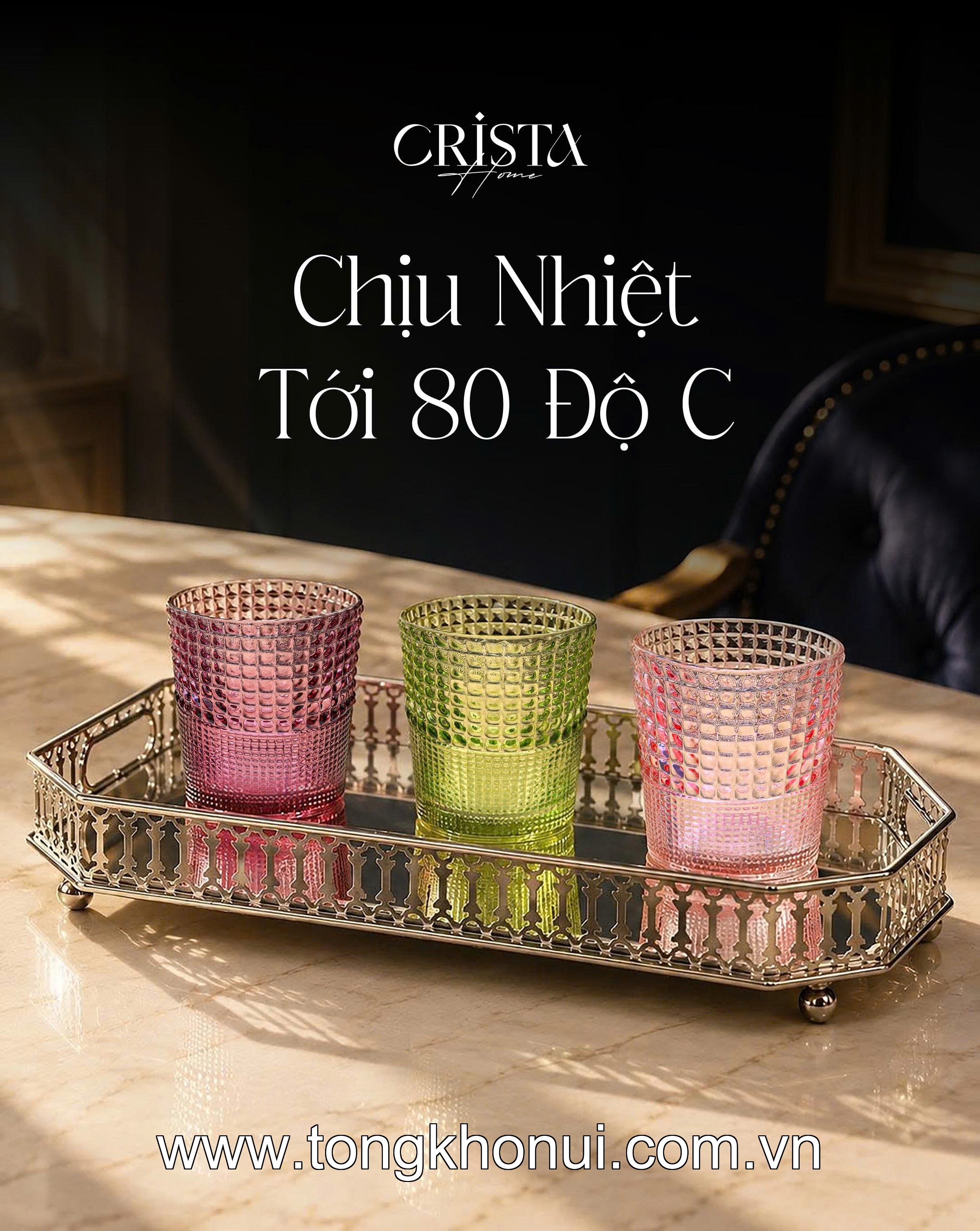 BỘ 6 CỐC THỦY TINH VÂN HẠT SƯƠNG MAI 280ML - 60301 CRISTA HOME – ĐẸP NHƯ TÁC PHẨM NGHỆ THUẬT ảnh 13