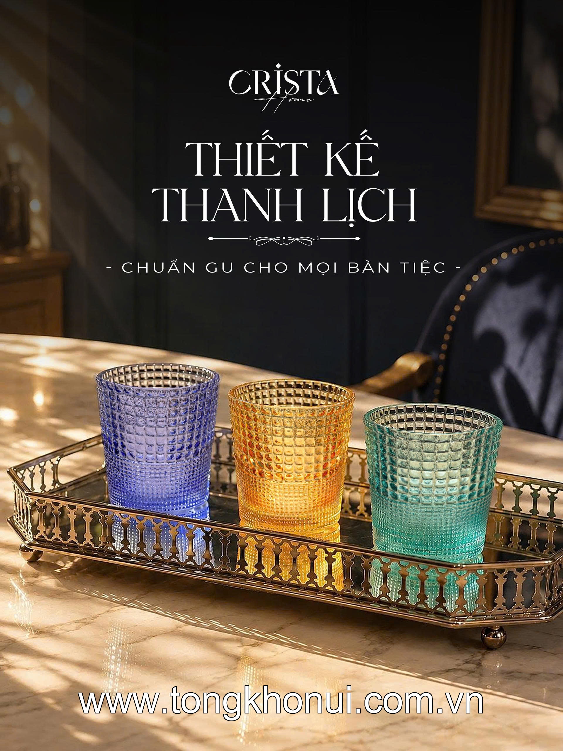 BỘ 6 CỐC THỦY TINH VÂN HẠT SƯƠNG MAI 280ML - 60301 CRISTA HOME – ĐẸP NHƯ TÁC PHẨM NGHỆ THUẬT ảnh 14