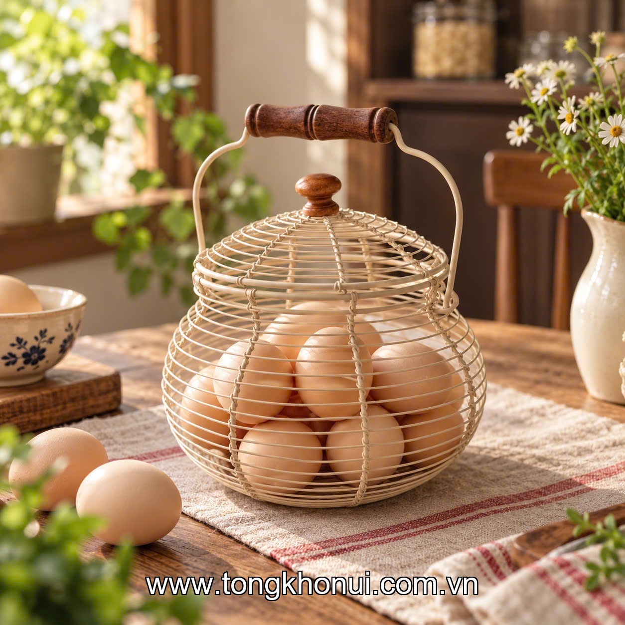 Giỏ đựng trứng, Donahome, model: OC-GTS, chất liệu: sắt sơn tĩnh điện, KT: 20*14cm ảnh 6