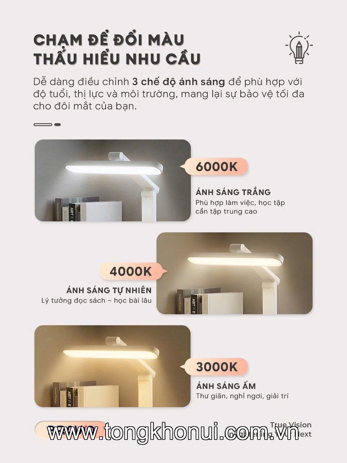 Đèn LED để bàn (DESK LAMP) Bravio Lumi C10 - Tiêu Chuẩn (LDE-BR-LUM-C10-ST-WH-CBA) ảnh 8
