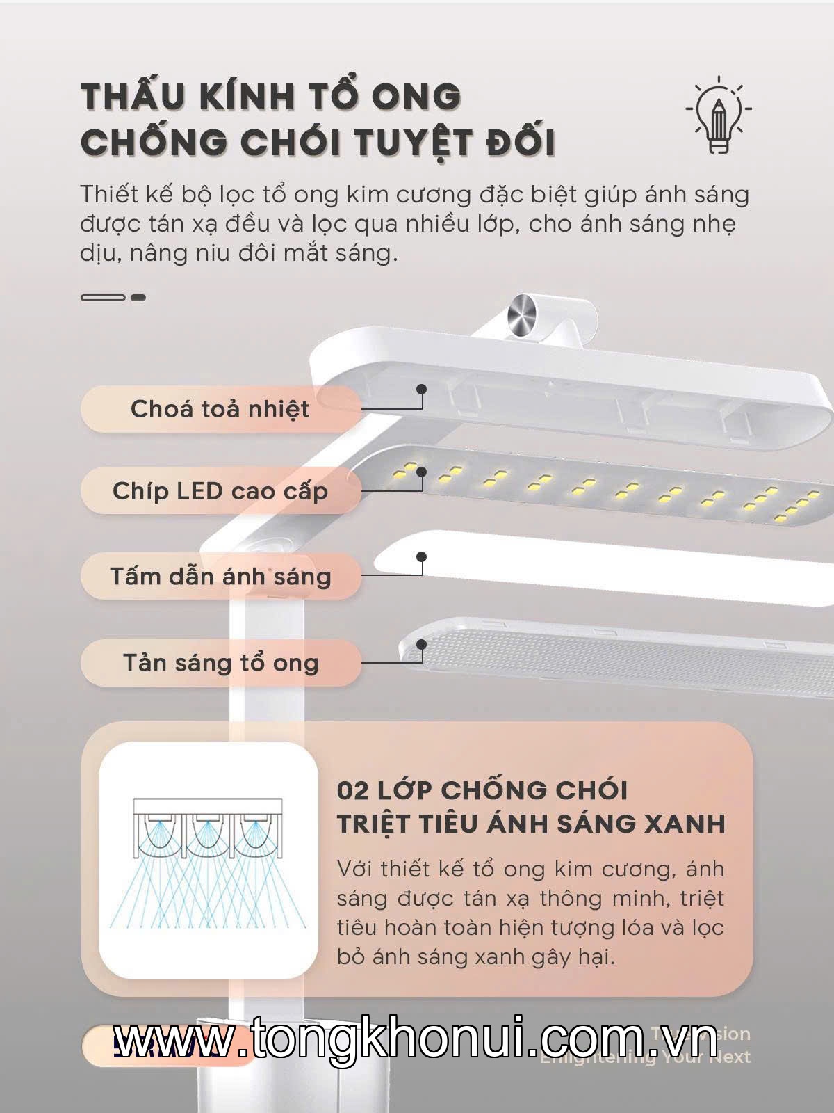 Đèn LED để bàn (DESK LAMP) Bravio Lumi C10 - Tiêu Chuẩn (LDE-BR-LUM-C10-ST-WH-CBA) ảnh 9