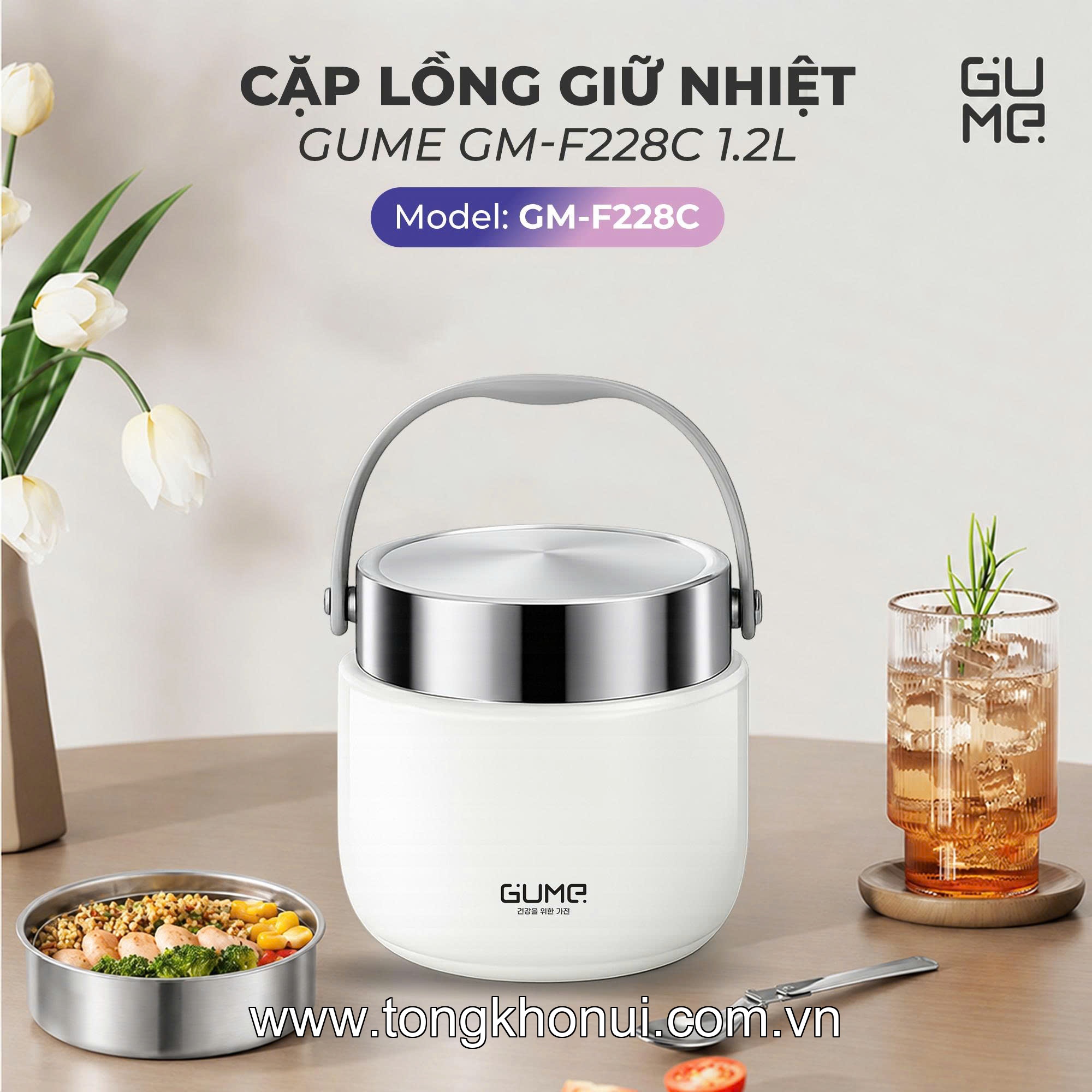 BỘ ĐÔI CẶP LỒNG GIỮ NHIỆT GUME KOREA 1.2/1.5L – BỮA CƠM NHÀ LUÔN TIỆN LỢI ảnh 9