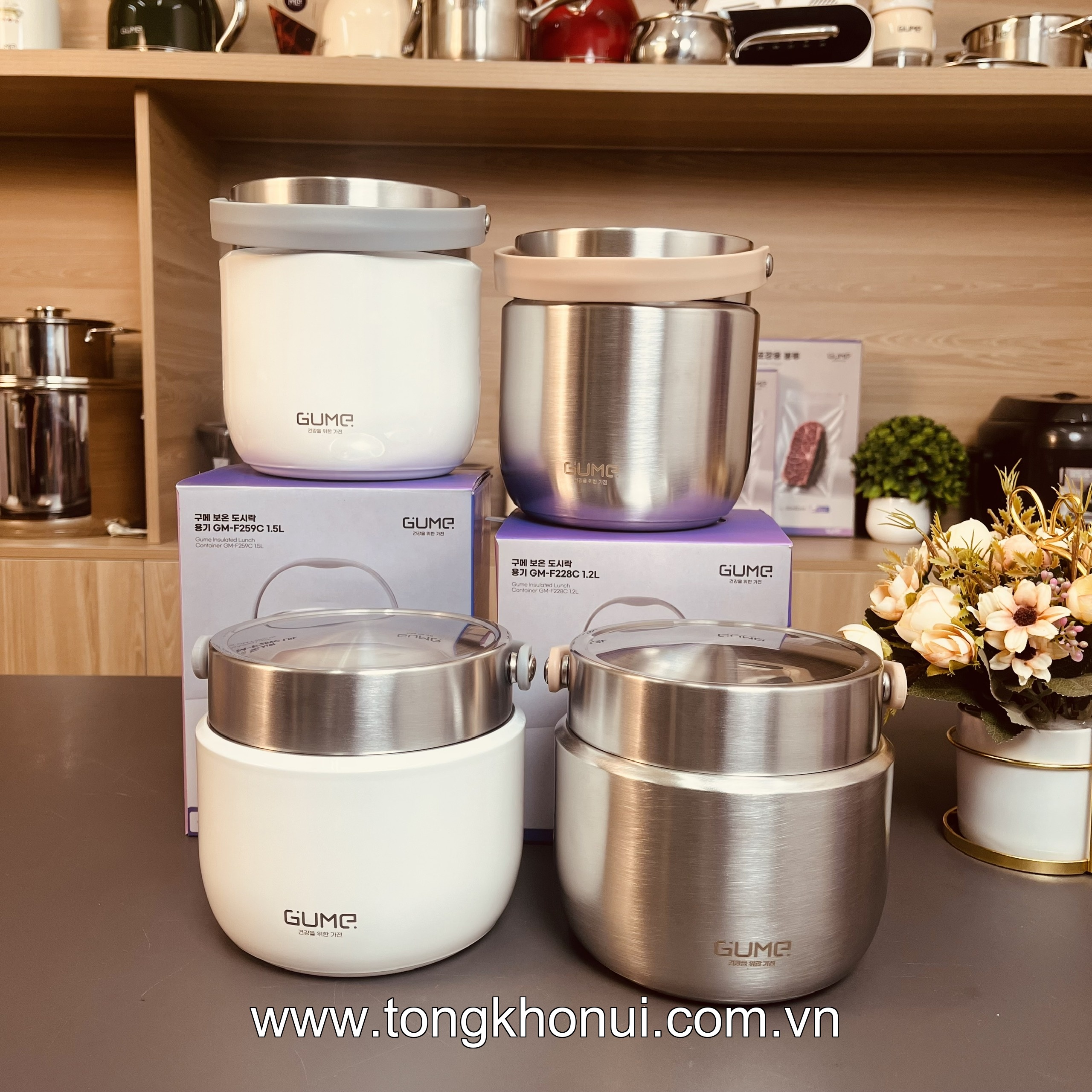 BỘ ĐÔI CẶP LỒNG GIỮ NHIỆT GUME KOREA 1.2/1.5L – BỮA CƠM NHÀ LUÔN TIỆN LỢI ảnh 13