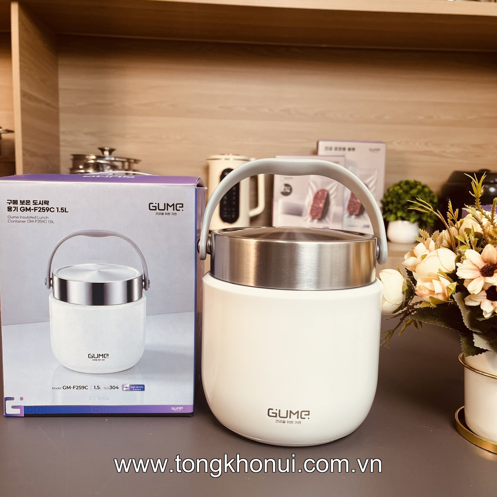 BỘ ĐÔI CẶP LỒNG GIỮ NHIỆT GUME KOREA 1.2/1.5L – BỮA CƠM NHÀ LUÔN TIỆN LỢI ảnh 14