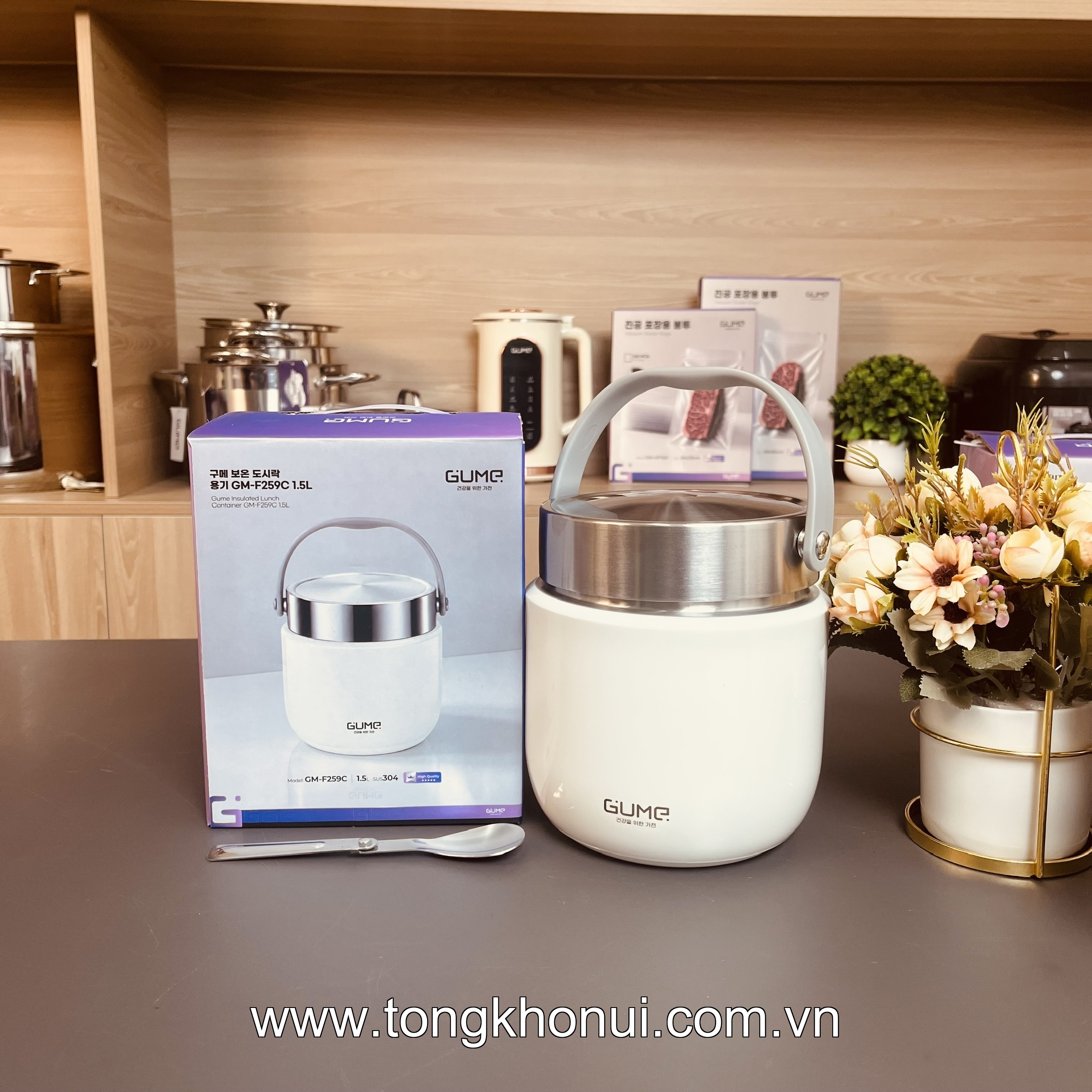 BỘ ĐÔI CẶP LỒNG GIỮ NHIỆT GUME KOREA 1.2/1.5L – BỮA CƠM NHÀ LUÔN TIỆN LỢI ảnh 15