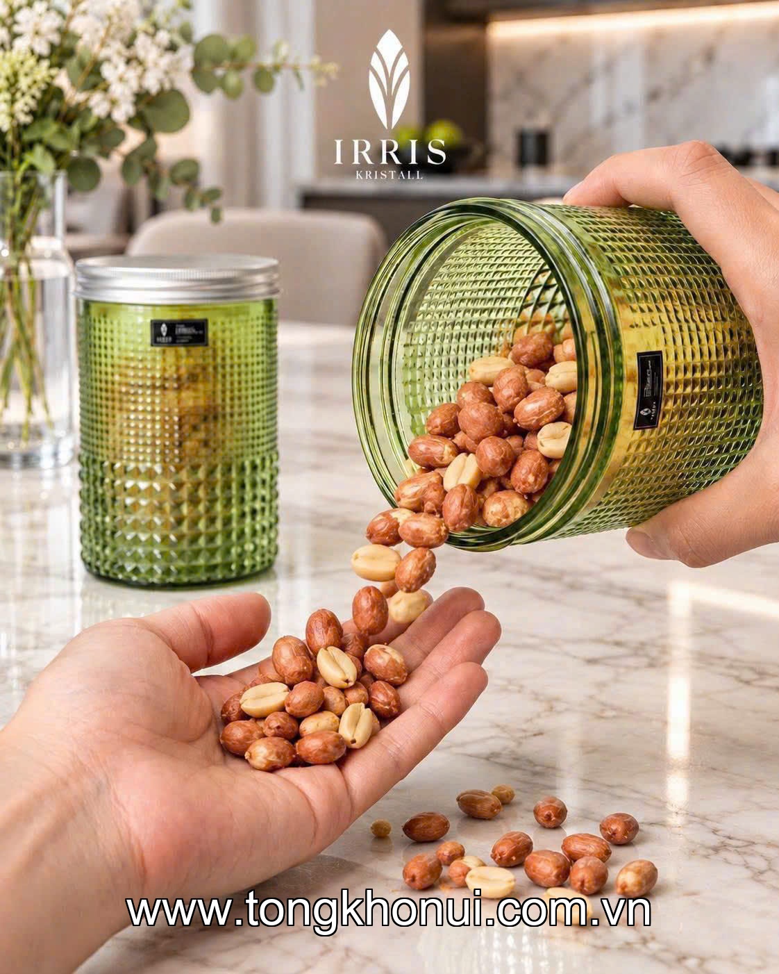 SET 4 HŨ ĐỰNG MỨT, BÁNH KẸO, ĐỒ KHÔ IRRIS GP1015 – NHƯ 4 VIÊN NGỌC TRONG GÓC BẾP ảnh 6