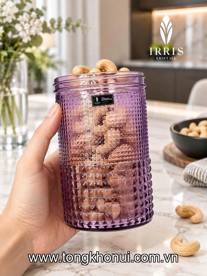 SET 4 HŨ ĐỰNG MỨT, BÁNH KẸO, ĐỒ KHÔ IRRIS GP1015 – NHƯ 4 VIÊN NGỌC TRONG GÓC BẾP ảnh 10
