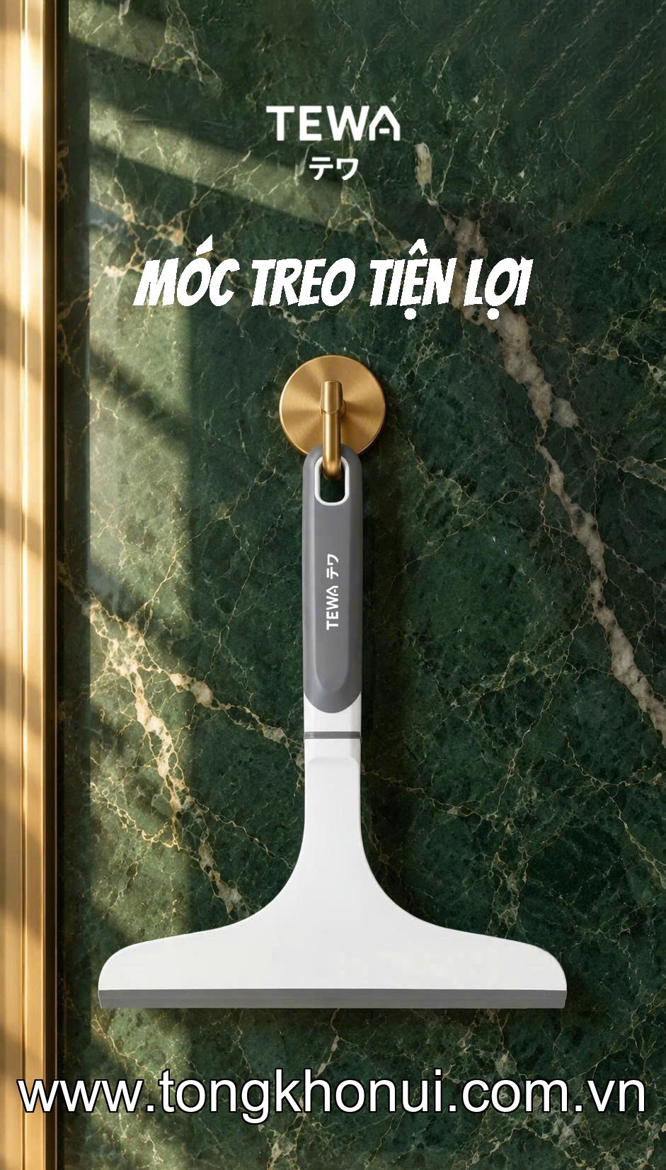 Cây gạt nước cán dài inox đa năng 120 x 40cm TEWA, 80097 ảnh 16