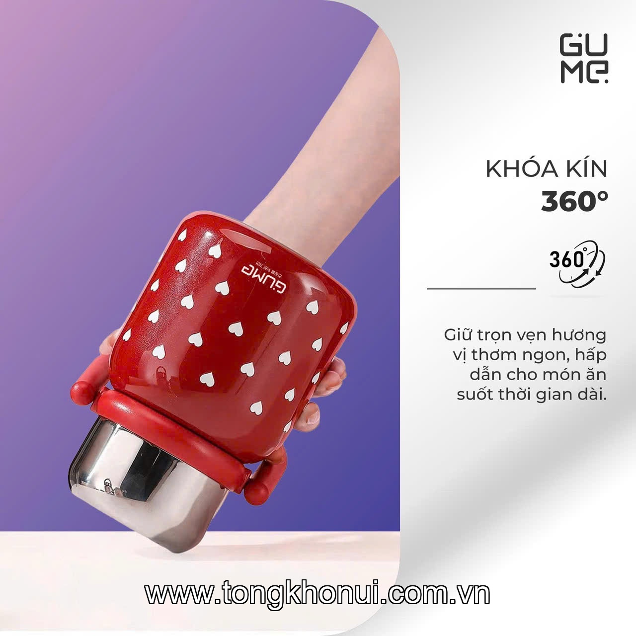 BÌNH Ủ CHÁO GUME KOREA 900ML – GIỮ NHIỆT TIỆN LỢI, ĐA NĂNG CHO CẢ NHÀ ảnh 13